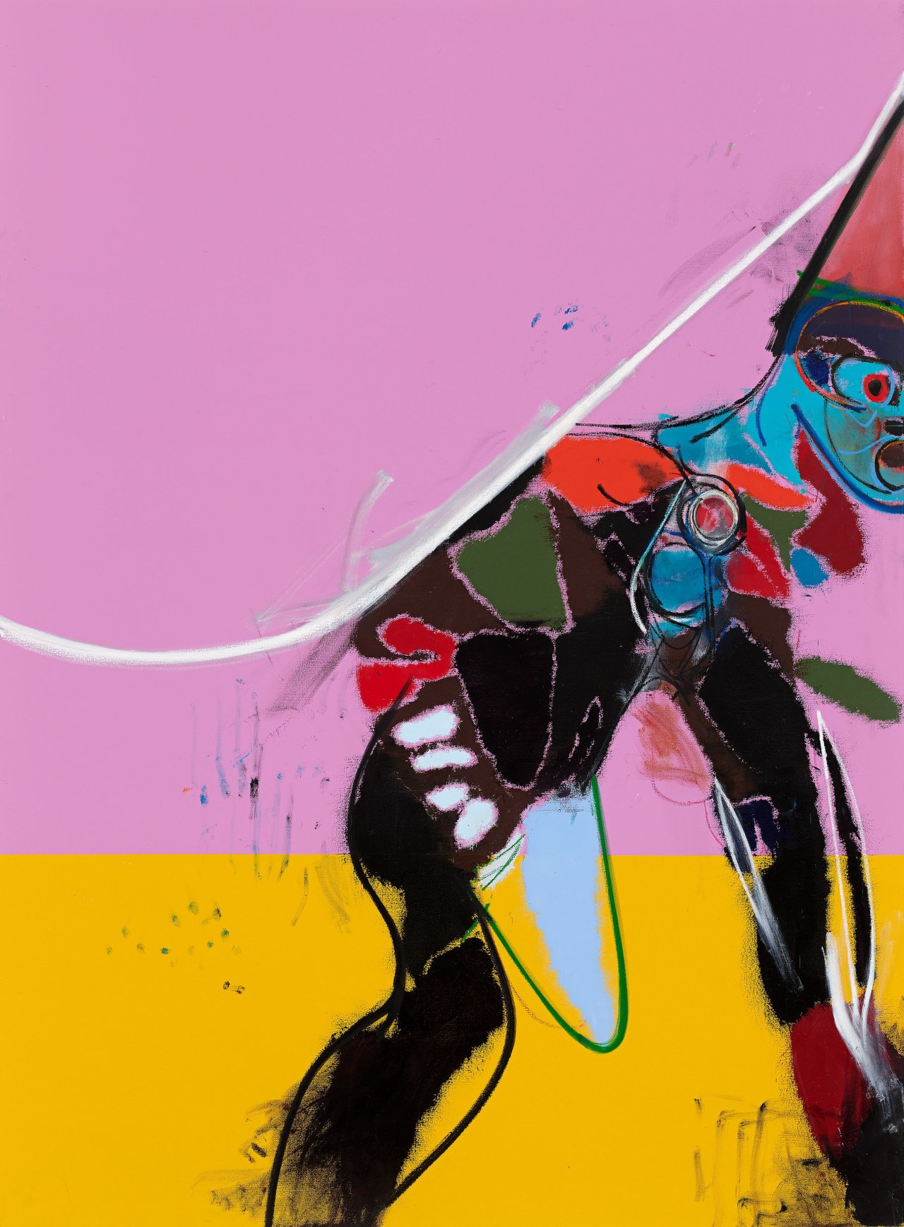 Auf diesem Bild ist das folgende Kunstwerk zu sehen: Daniel Richter. „YESTERDAY´S NEWS“. 2021.