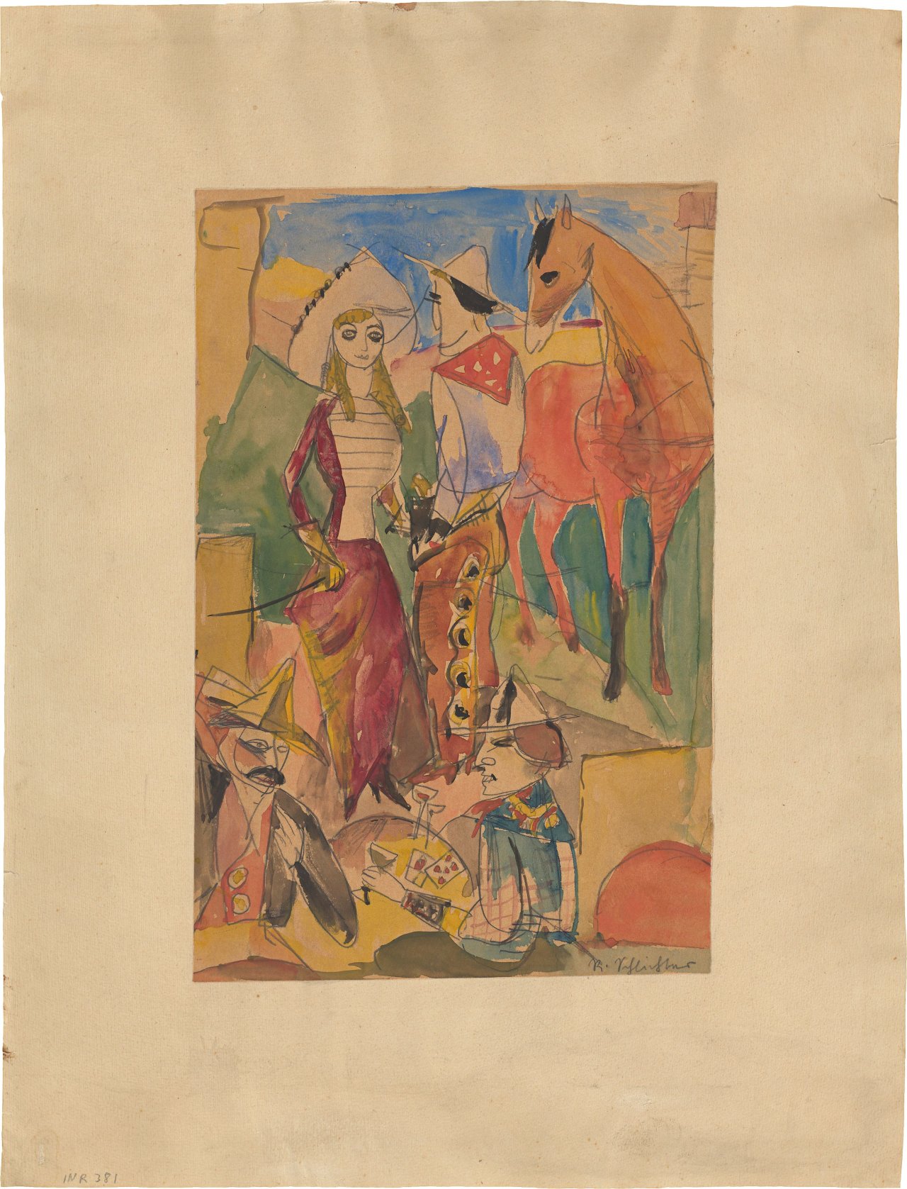 Auf diesem Bild ist das folgende Kunstwerk zu sehen: Rudolf Schlichter. Wild West. 1916-18.