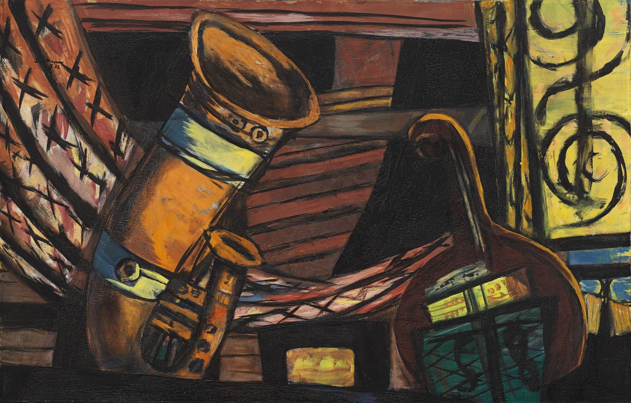 Auf diesem Bild ist das folgende Kunstwerk zu sehen: Max Beckmann. „Orchester“. 1932.