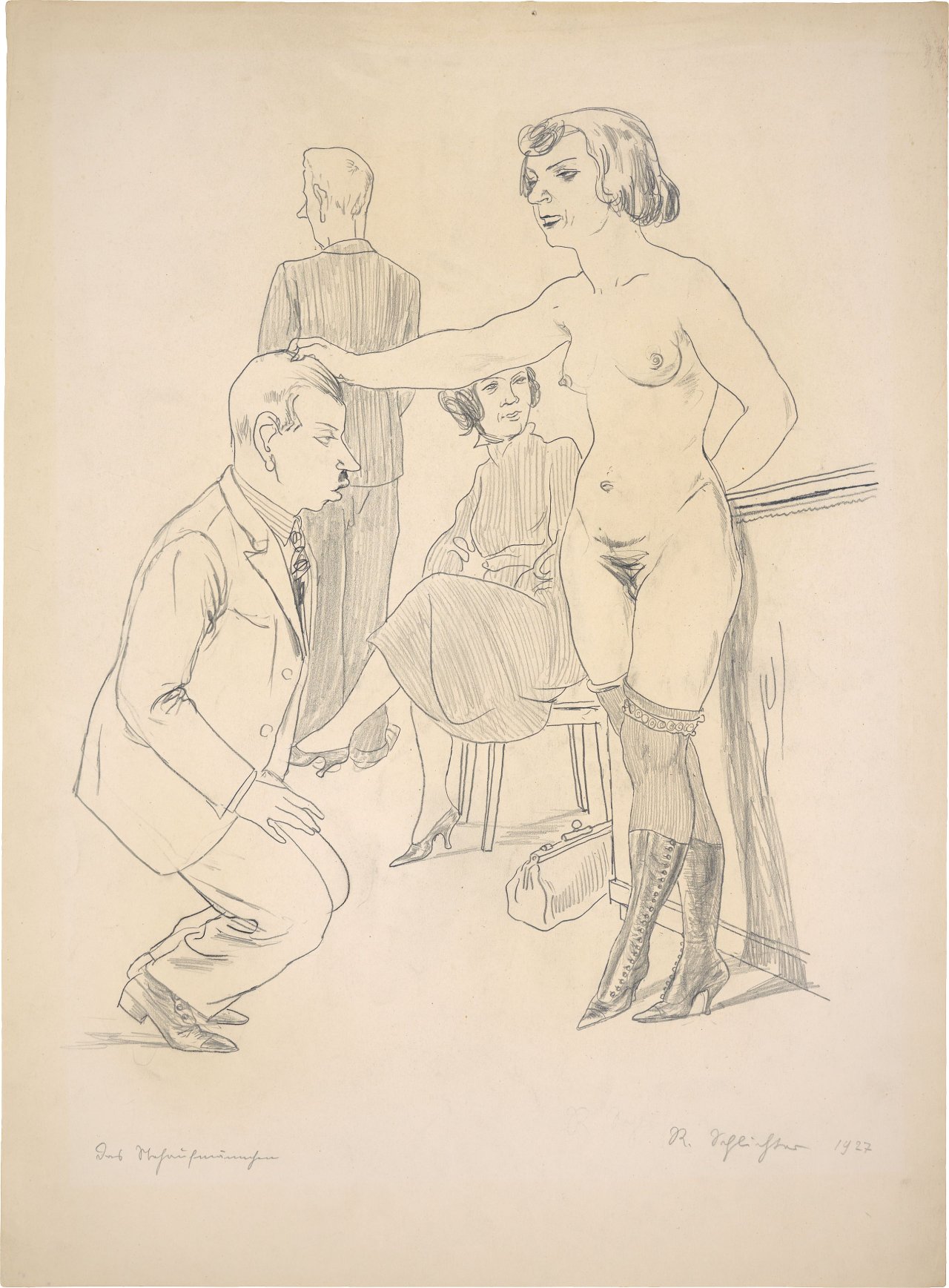 Auf diesem Bild ist das folgende Kunstwerk zu sehen: Rudolf Schlichter. „Das Stehaufmännchen“. 1927.