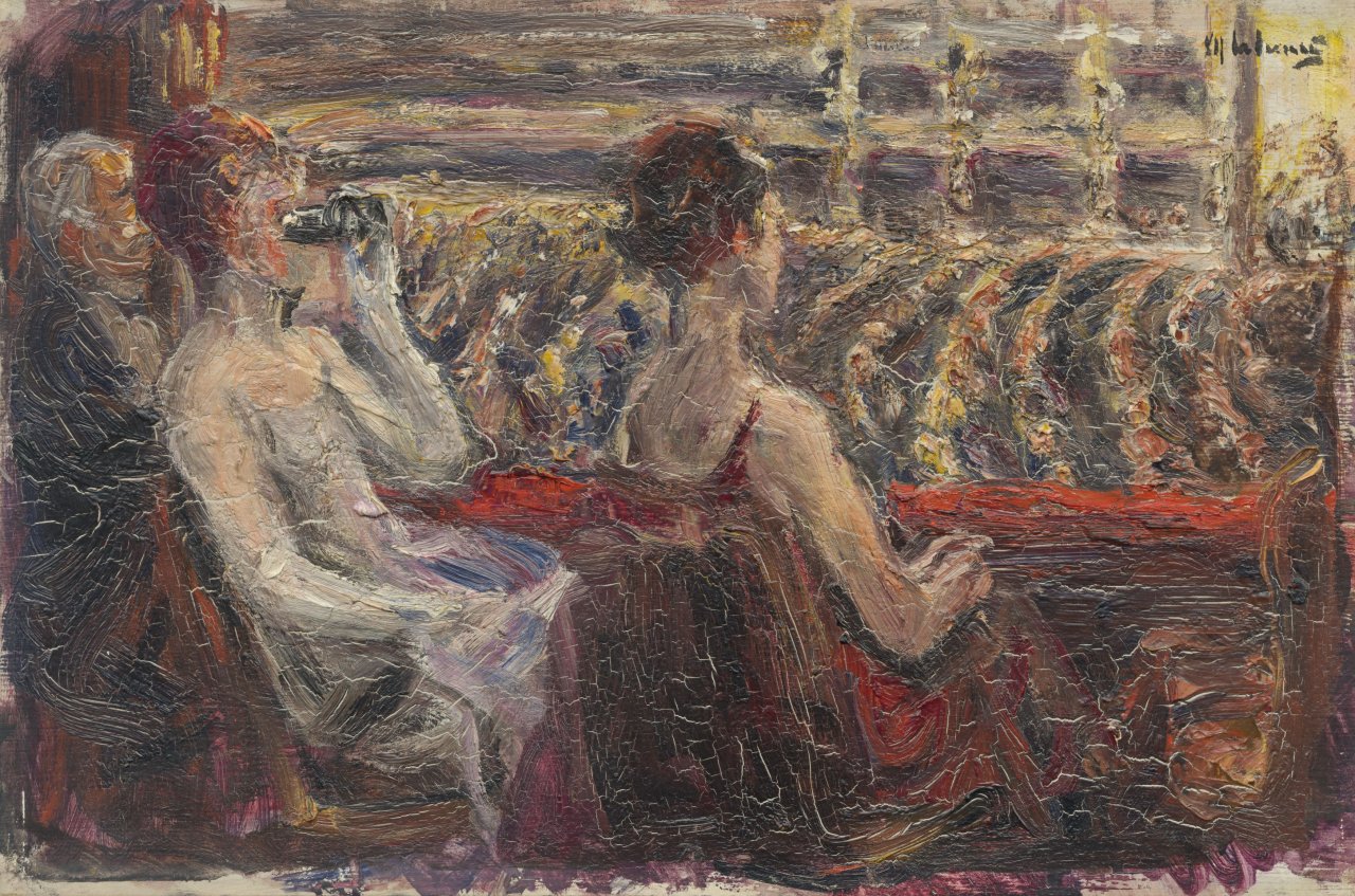 Auf diesem Bild ist das folgende Kunstwerk zu sehen: Max Liebermann. Konzert in der Oper. (Vor) 1925.