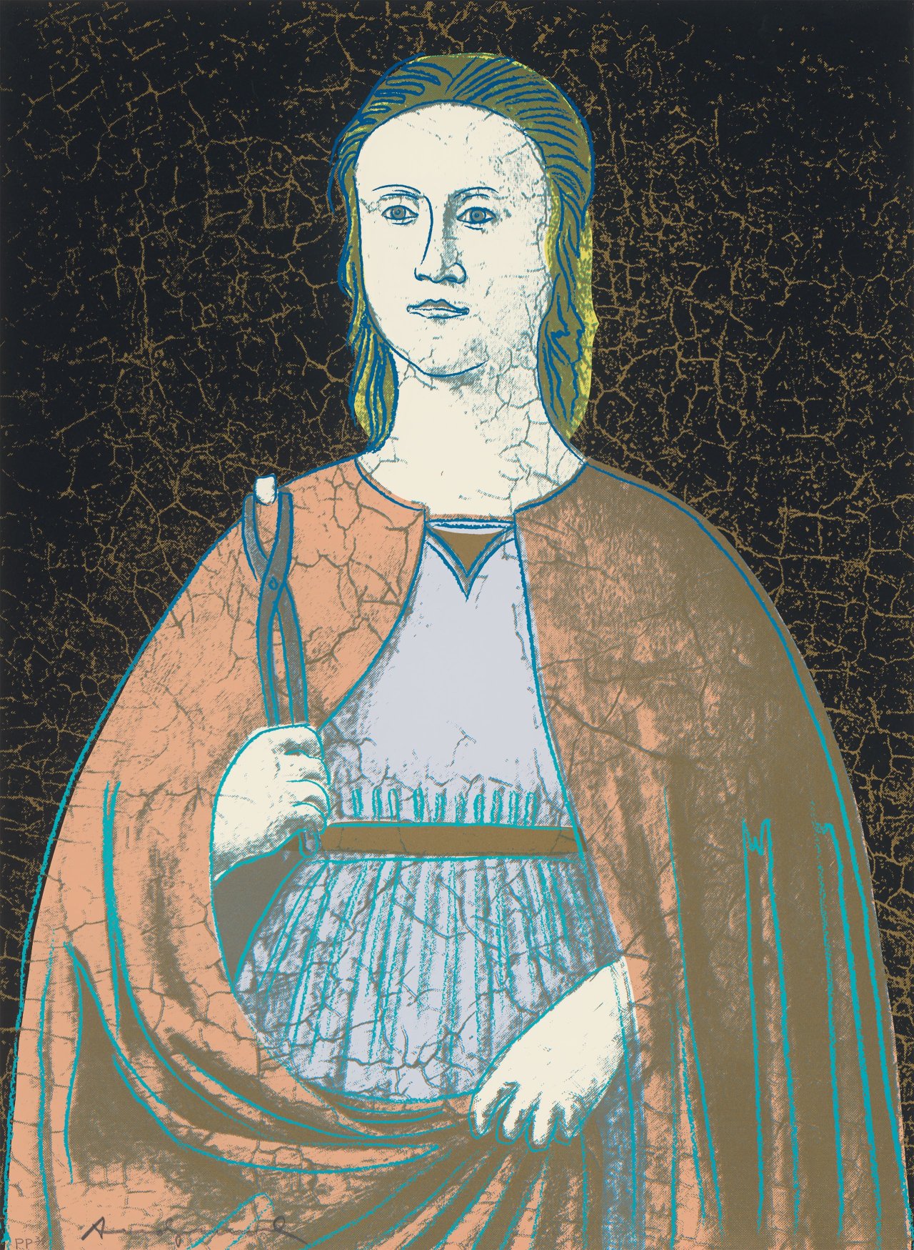 This picture shows the following artwork: Andy Warhol. ”Saint Apollonia”. 1984.