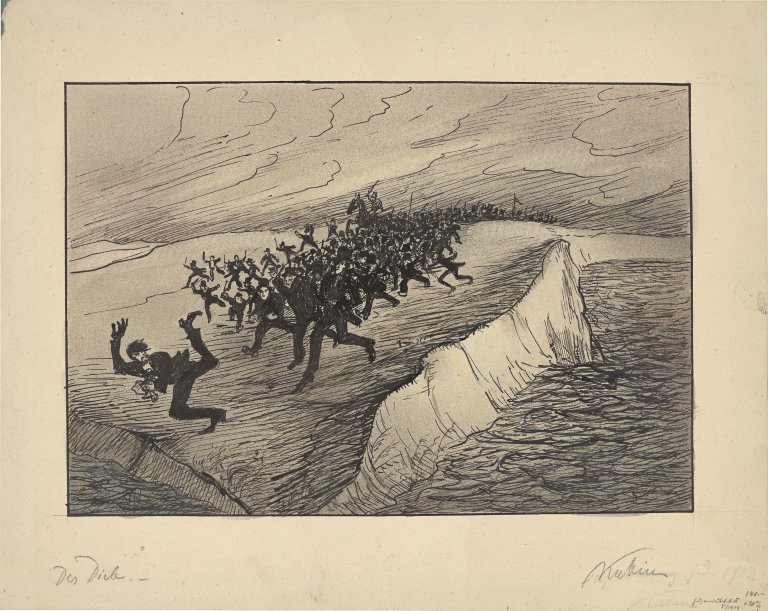 Auf diesem Bild ist das folgende Kunstwerk zu sehen: Alfred Kubin. „Der Dieb“. Um 1911/12.