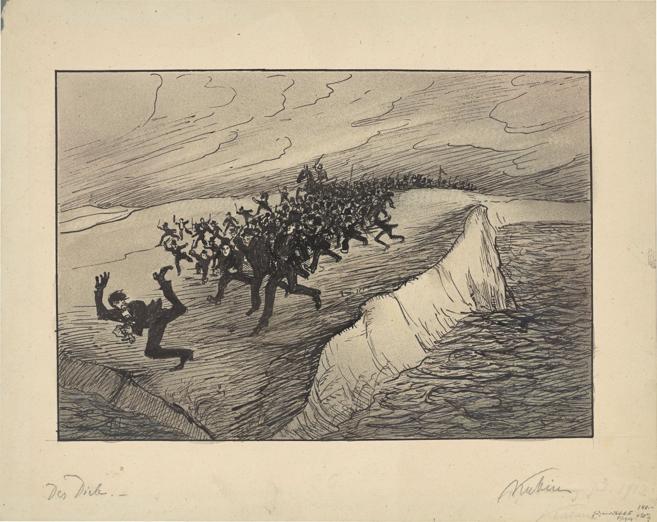 This picture shows the following artwork: Alfred Kubin. ”Der Dieb”. Circa 1911/12.