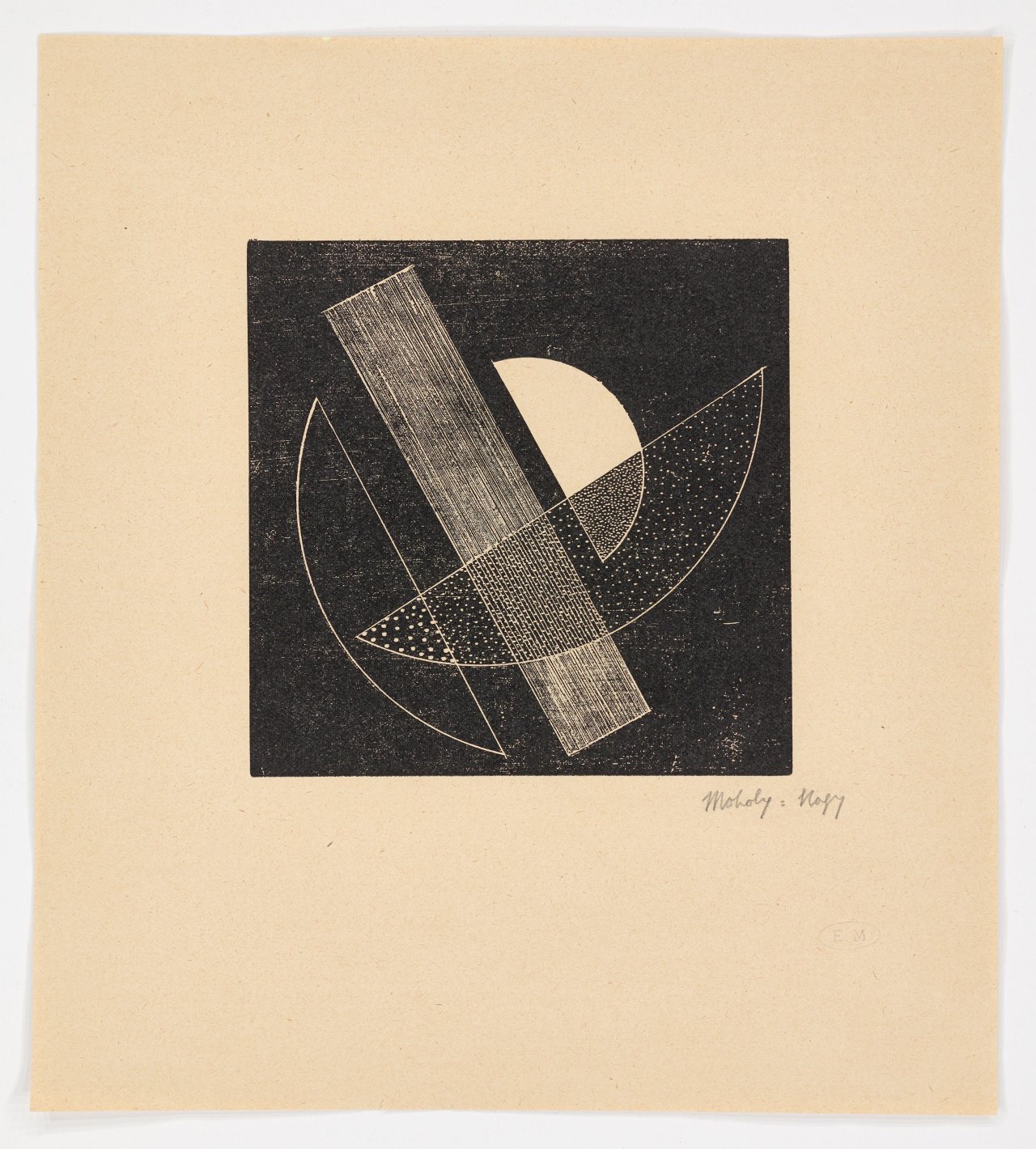 Auf diesem Bild ist das folgende Kunstwerk zu sehen: László Moholy-Nagy. Ohne Titel. 1923.