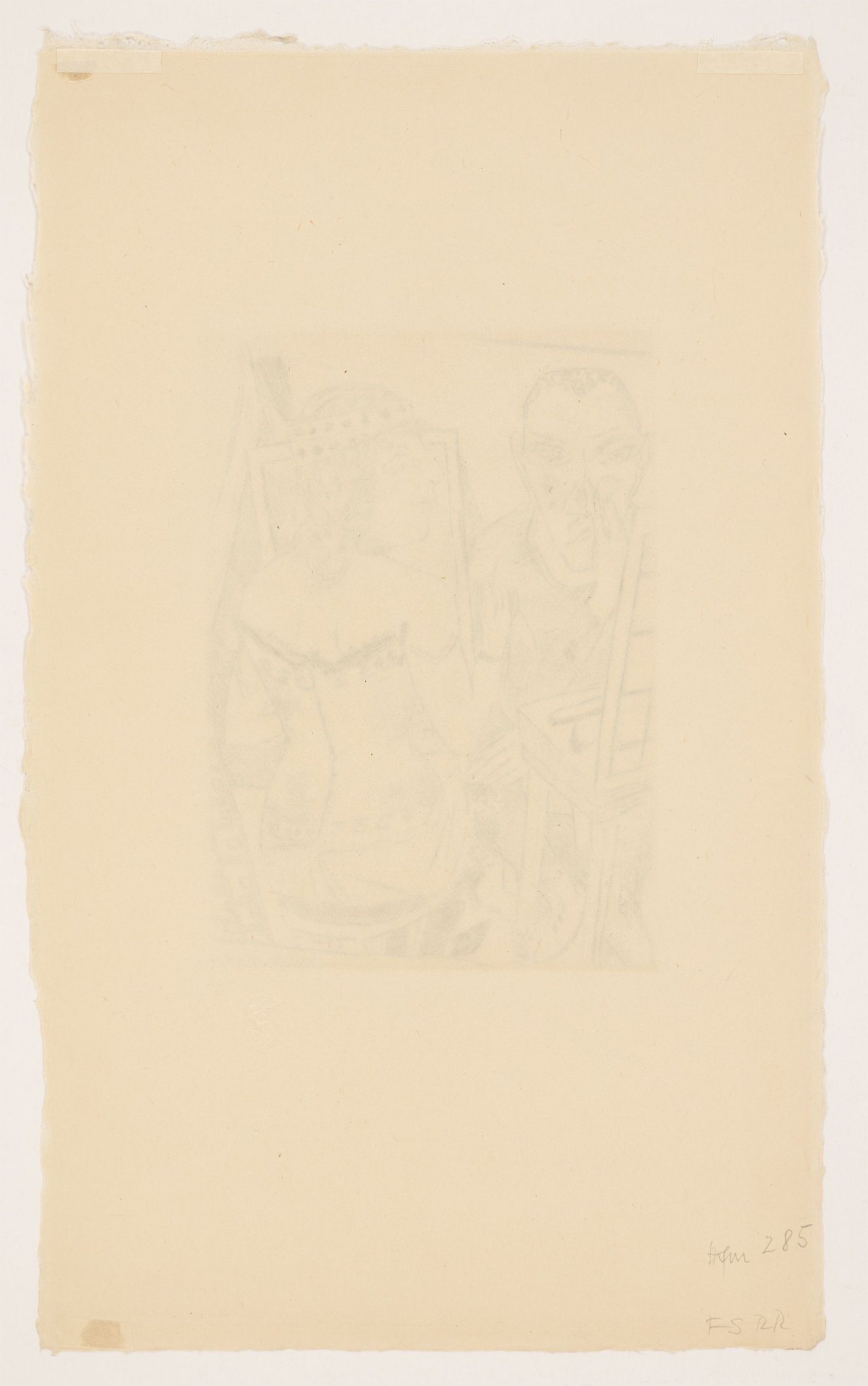 This picture shows the following artwork: Max Beckmann. ”Garderobe”. 1921.