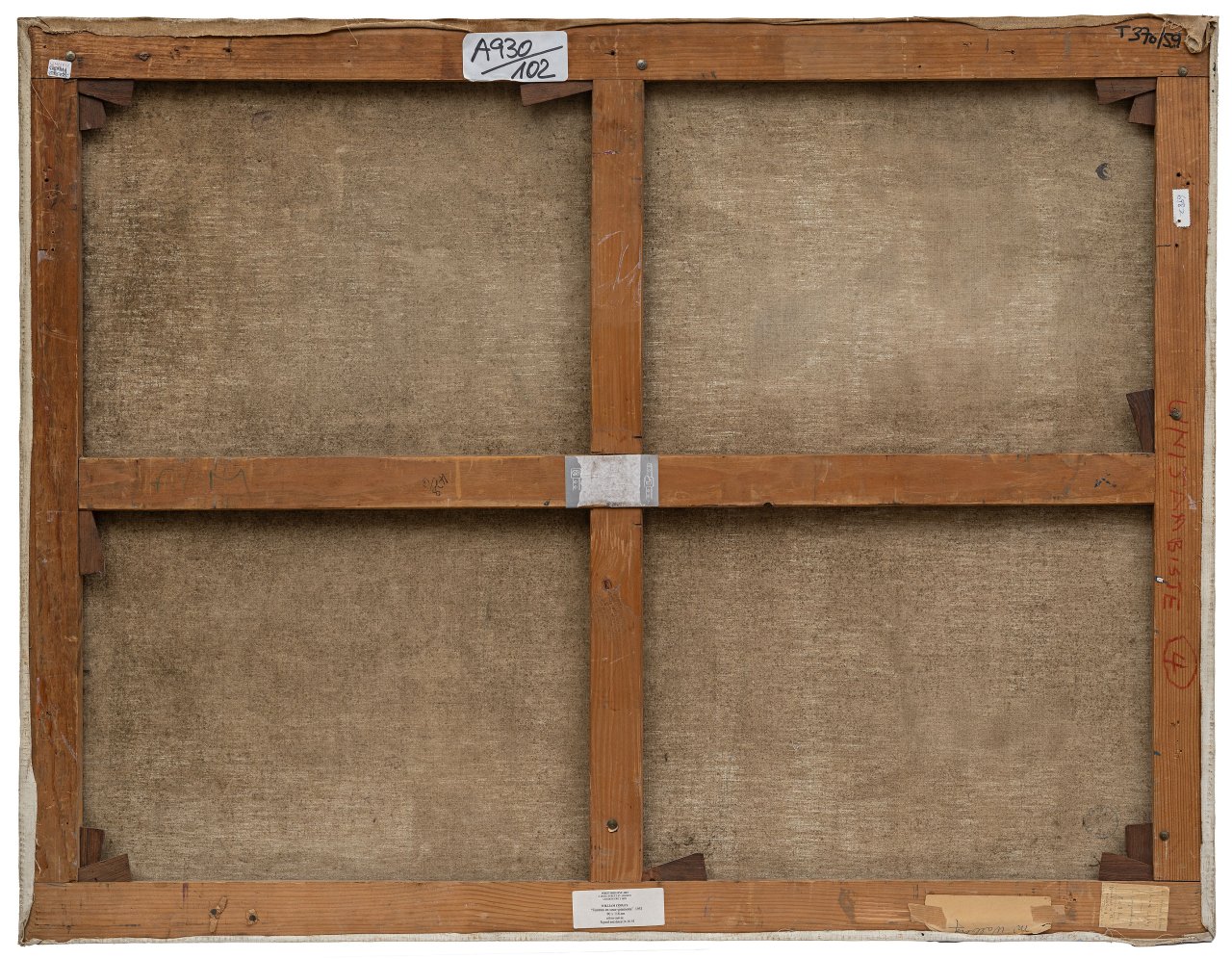 This picture shows the following artwork: William N. Copley. Unijambiste. 1953.