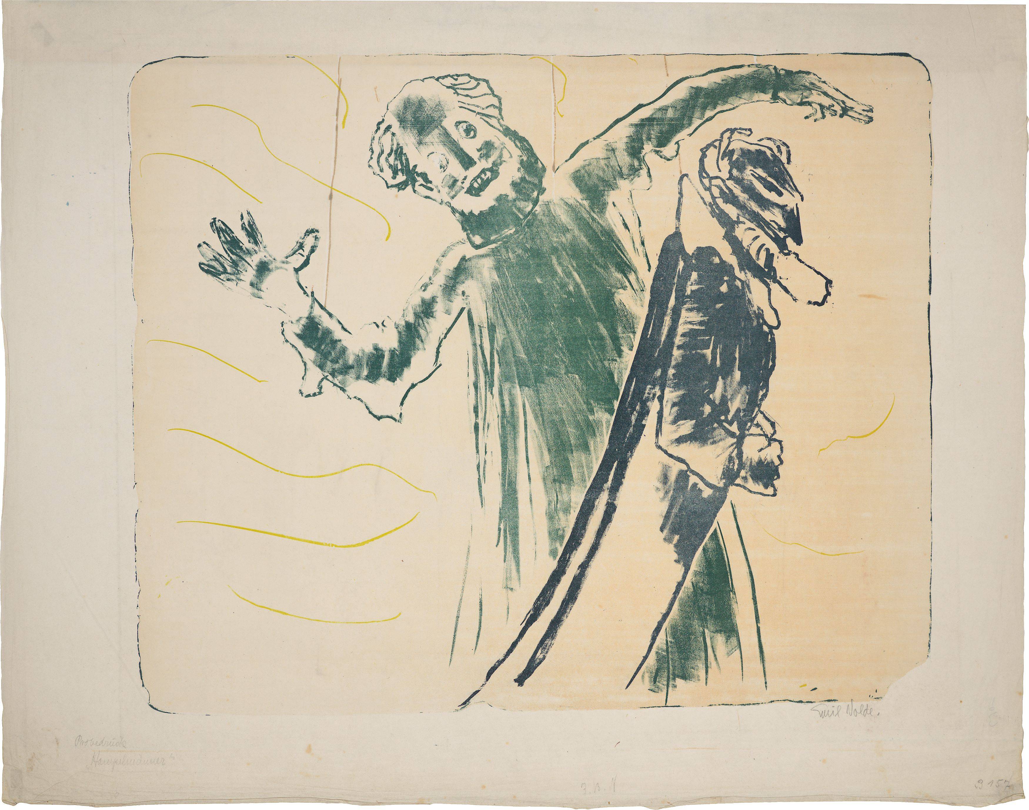 Auf diesem Bild ist das folgende Kunstwerk zu sehen: Emil Nolde. „Hampelmänner“. 1913.