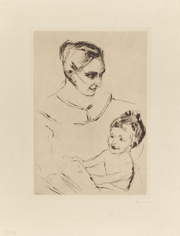 Auf diesem Bild ist das folgende Kunstwerk zu sehen: Edvard Munch. „Mutterglück“. 1902-03/1906.