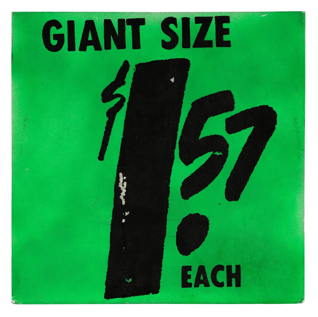 This picture shows the following artwork: Andy Warhol. ”$1.57 Giant Size”. 1963.