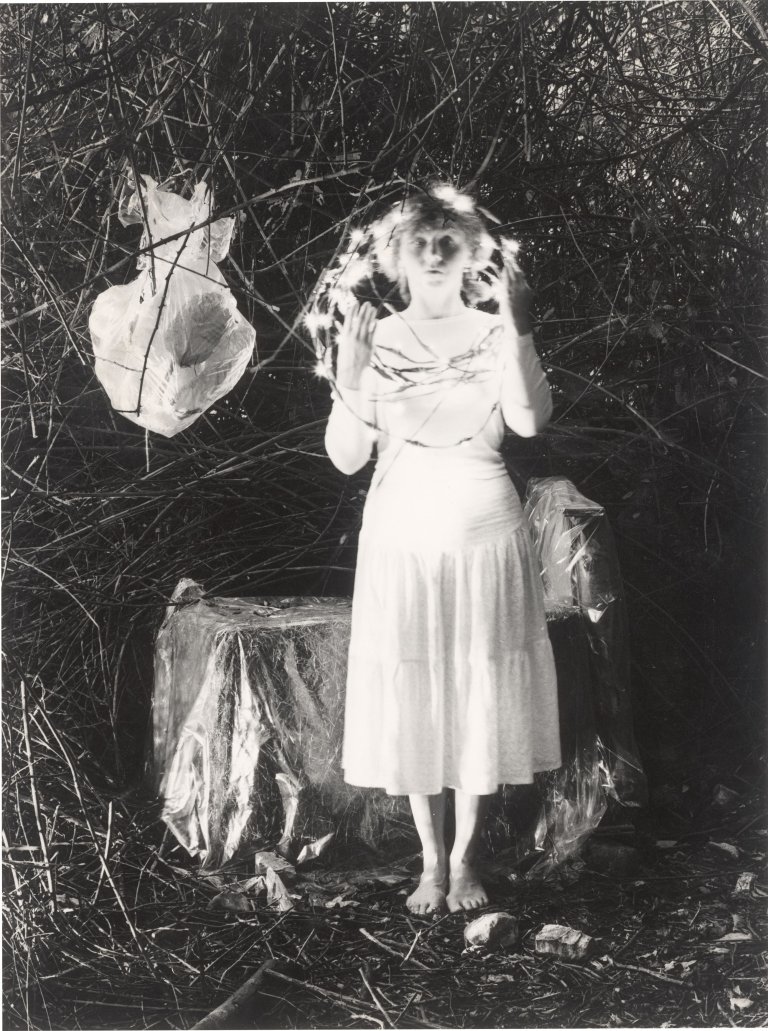 This picture shows the following artwork: Dieter Appelt. Ophelia mit Lichterkranz, from the Sequence ”Erinnerungsspur”, 1977–1979. 1978.