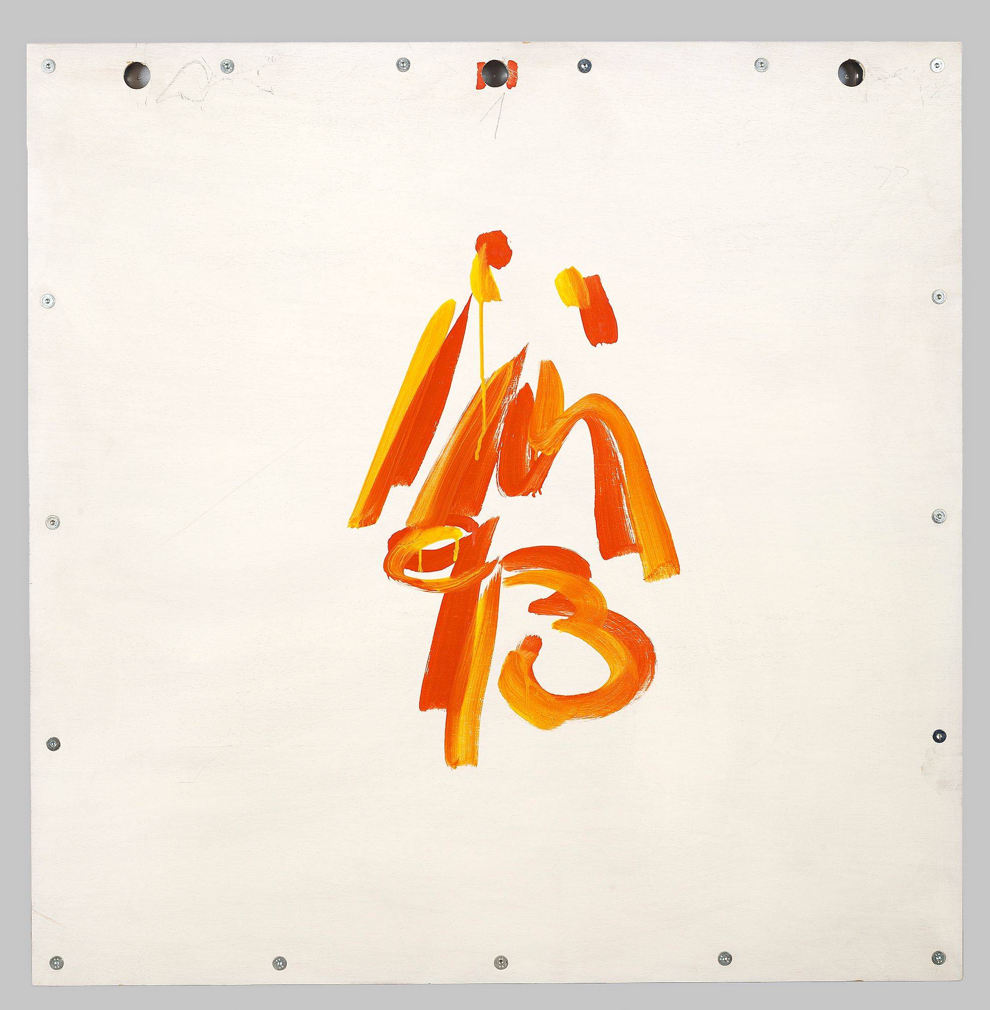 Auf diesem Bild ist das folgende Kunstwerk zu sehen: Imi Knoebel. Cry, cry baby. 1993.