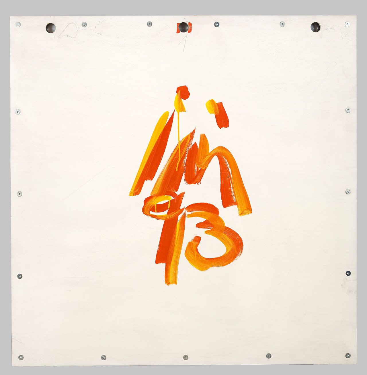 Auf diesem Bild ist das folgende Kunstwerk zu sehen: Imi Knoebel. Cry, cry baby. 1993.