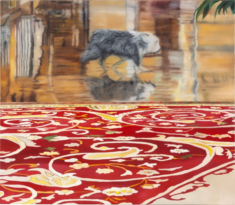 Auf diesem Bild ist das folgende Kunstwerk zu sehen: Karin Kneffel. Ohne Titel. 2005.