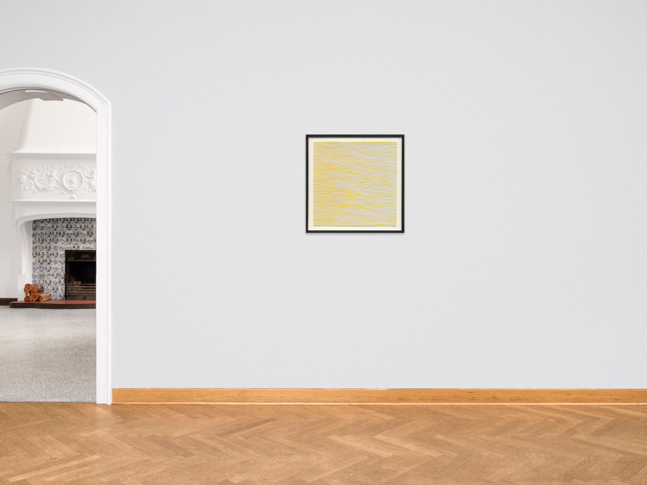 Auf diesem Bild ist das folgende Kunstwerk zu sehen: Sol LeWitt. Horizontal Brushstrokes. 2003.