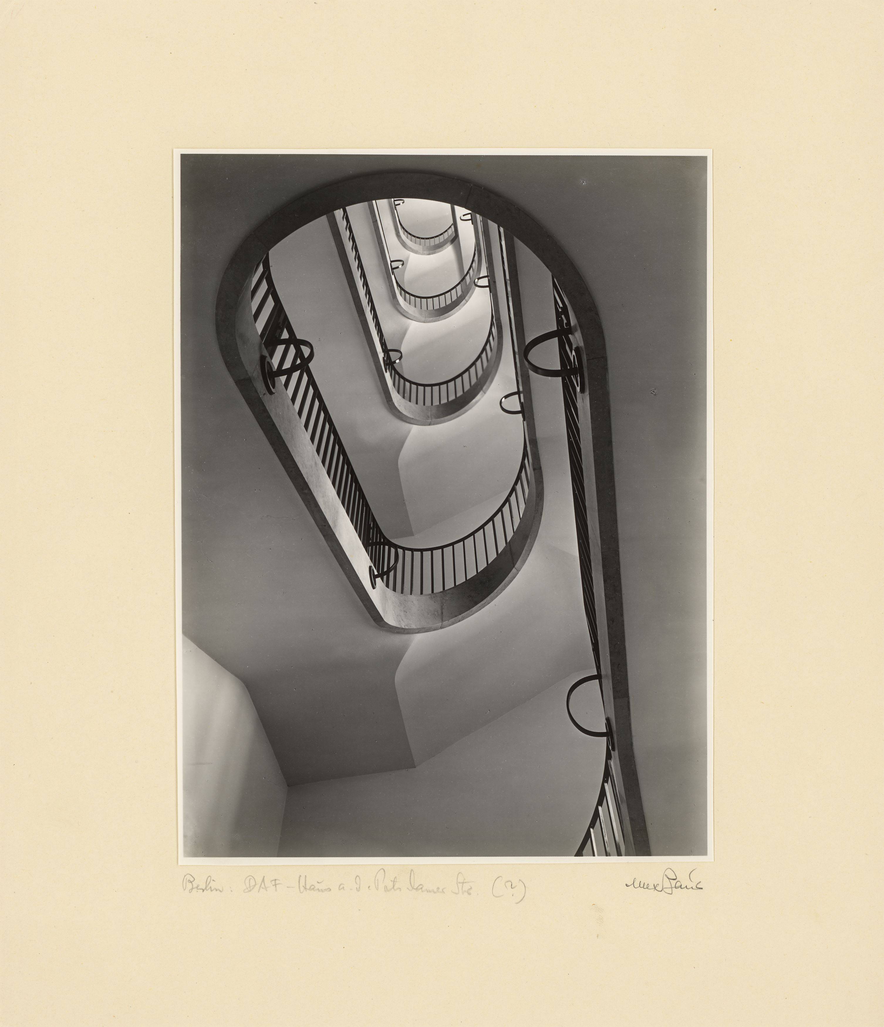 This picture shows the following artwork: Max Baur. Collection: Stairwells. 1950s.