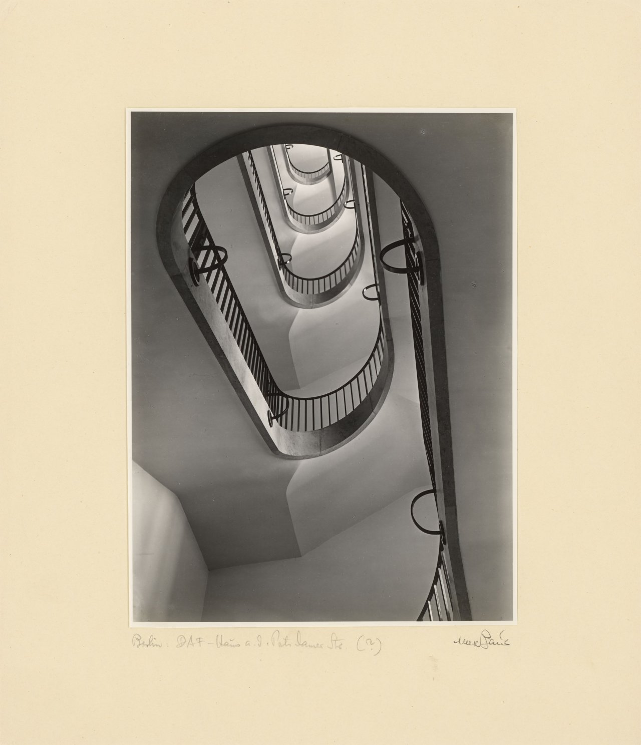 This picture shows the following artwork: Max Baur. Collection: Stairwells. 1950s.