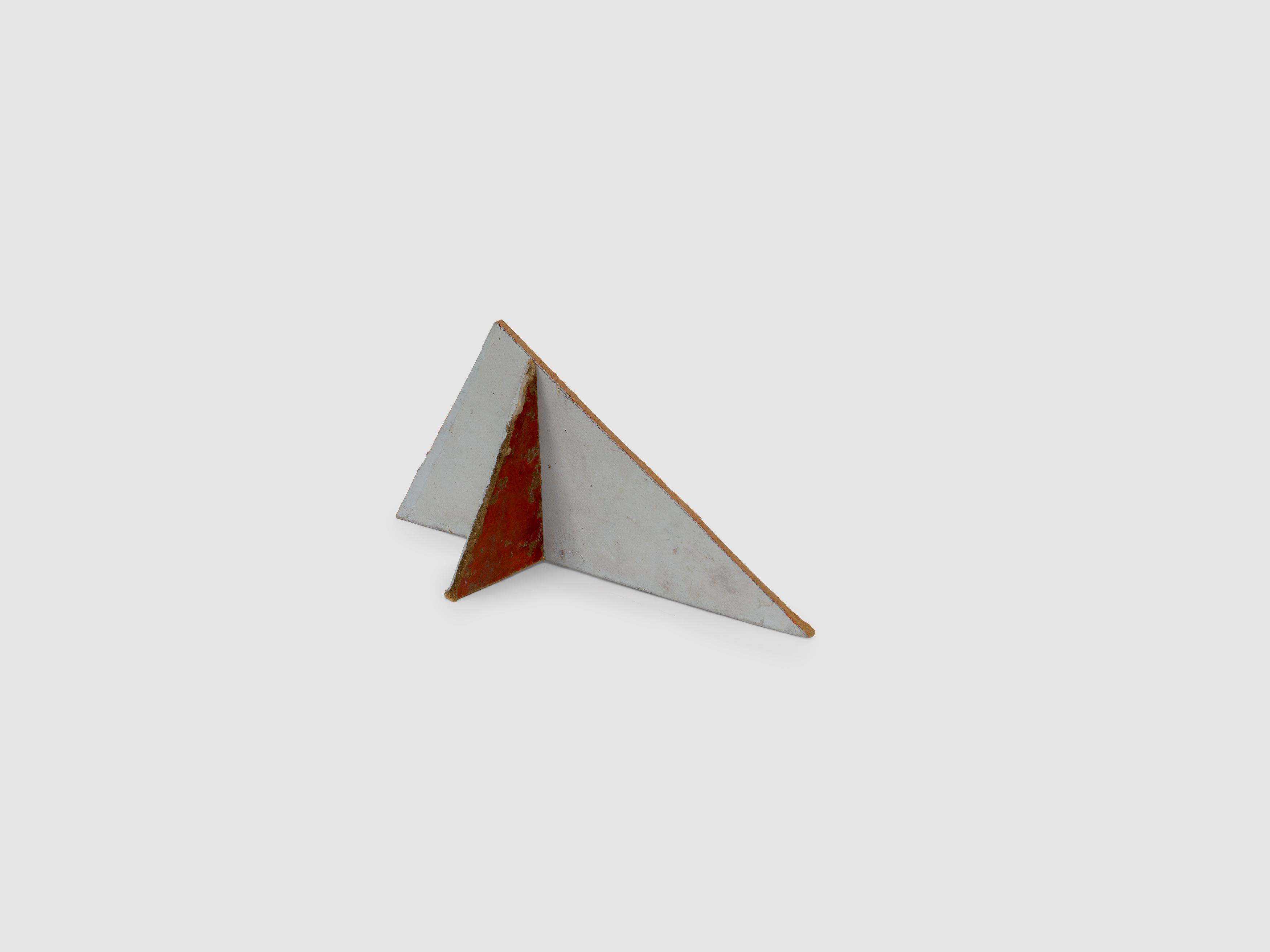 This picture shows the following artwork: Hermann Glöckner. Zwei aneinandergefügte rechtwinklige Dreiecke. 1966.