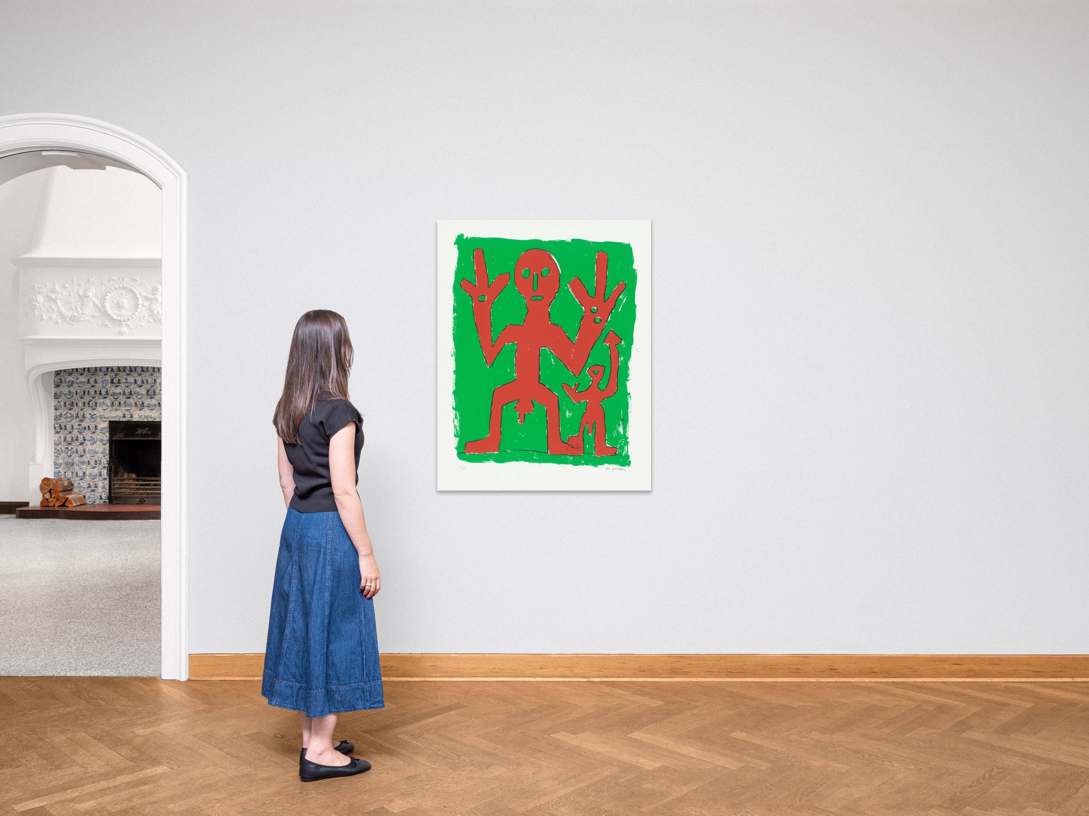 This picture shows the following artwork: A.R. Penck. Untitled (Peace). 1995.