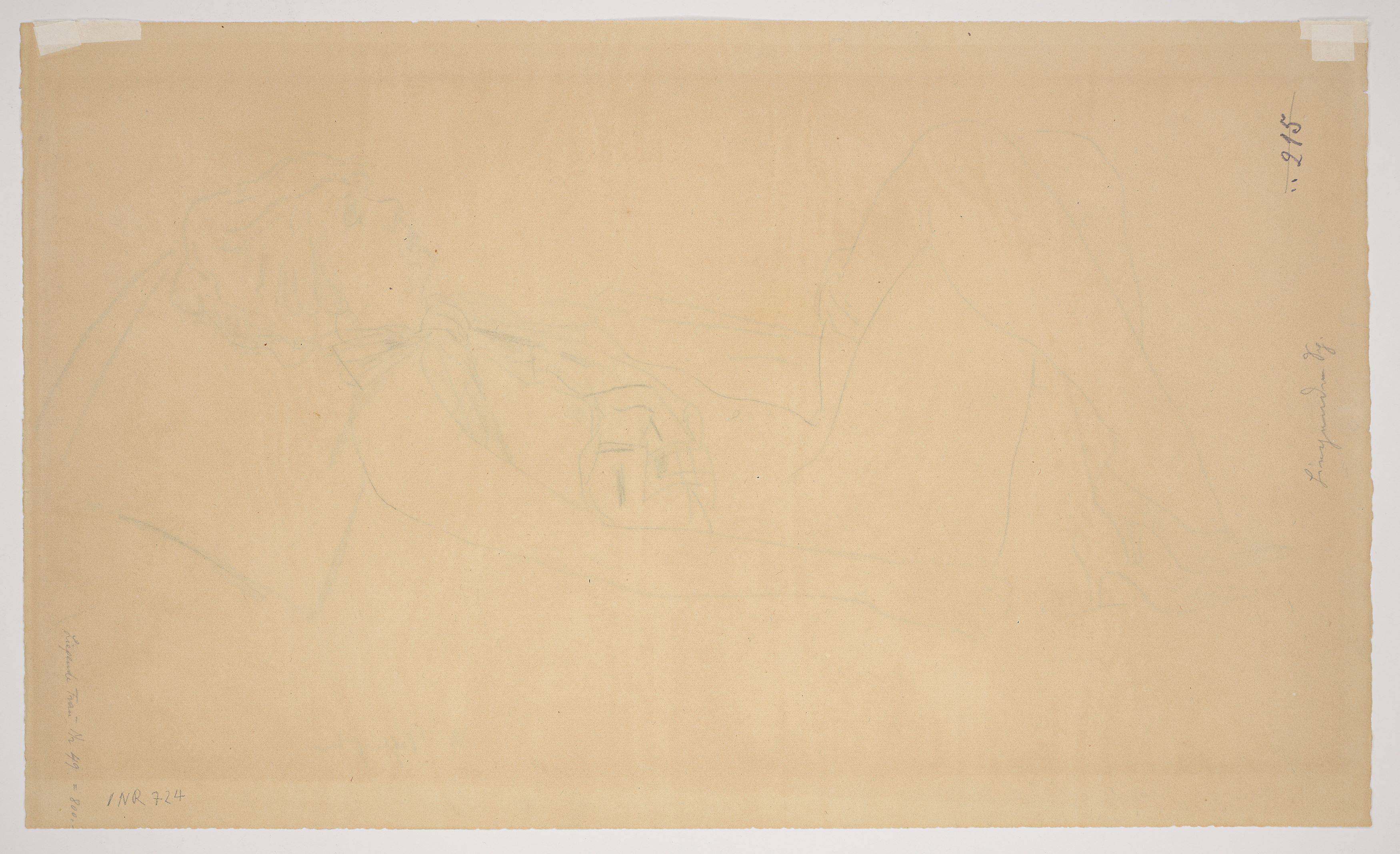 This picture shows the following artwork: Rudolf Schlichter. ”Liegende Speedy”.