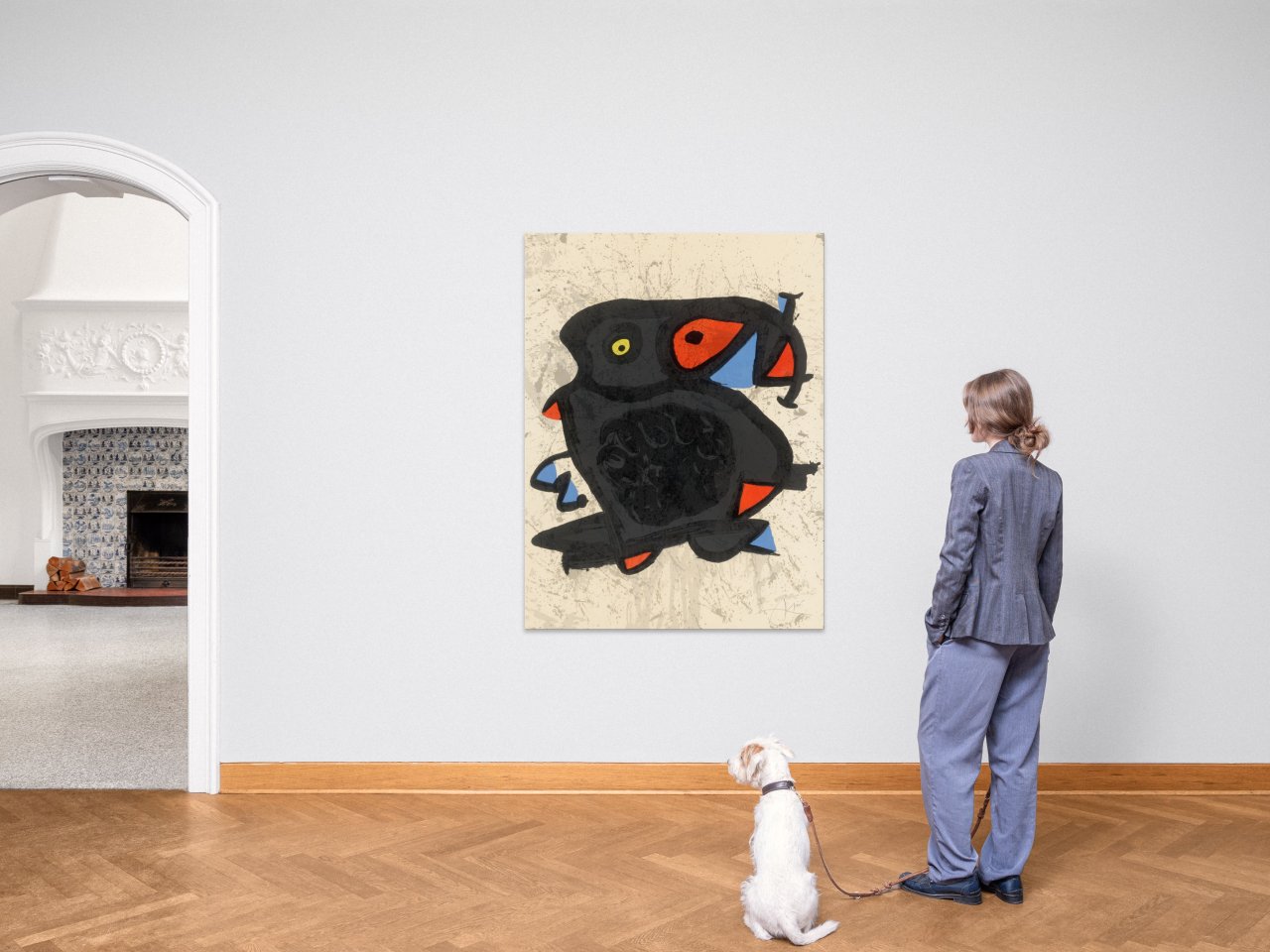 This picture shows the following artwork: Joan Miró. ”Grand Palais”. 1974.