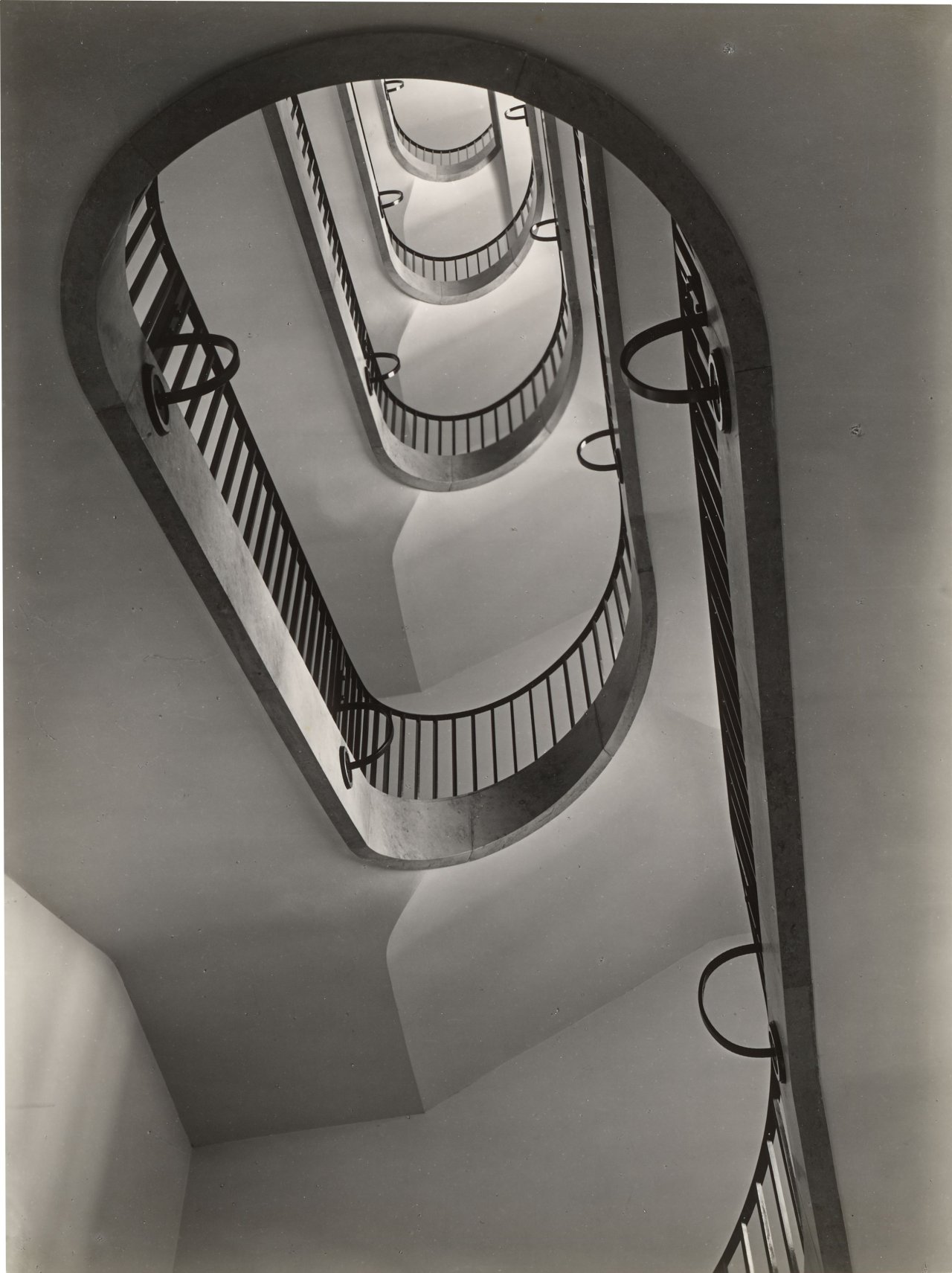 This picture shows the following artwork: Max Baur. Collection: Stairwells. 1950s.