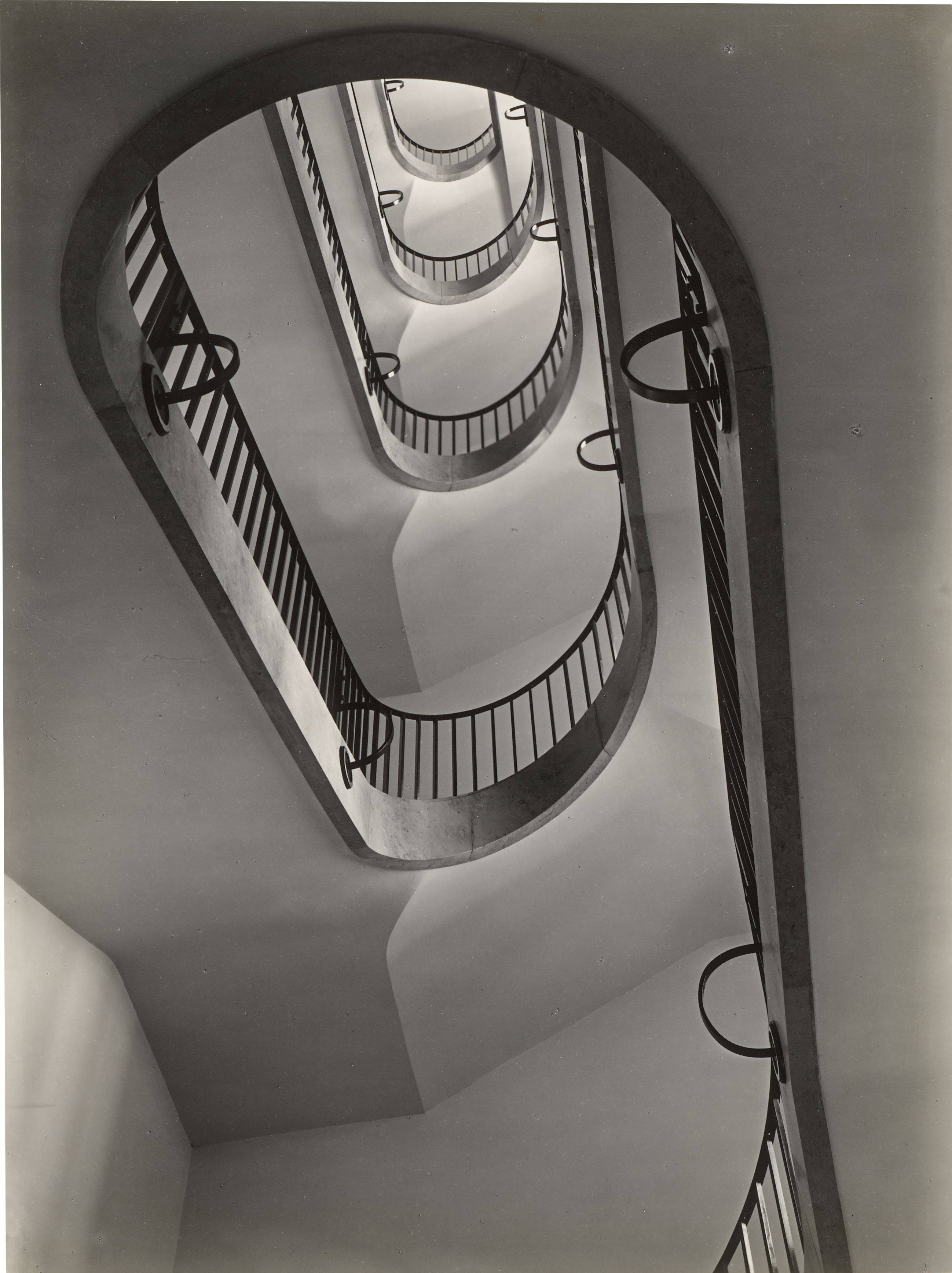 This picture shows the following artwork: Max Baur. Collection: Stairwells. 1950s.