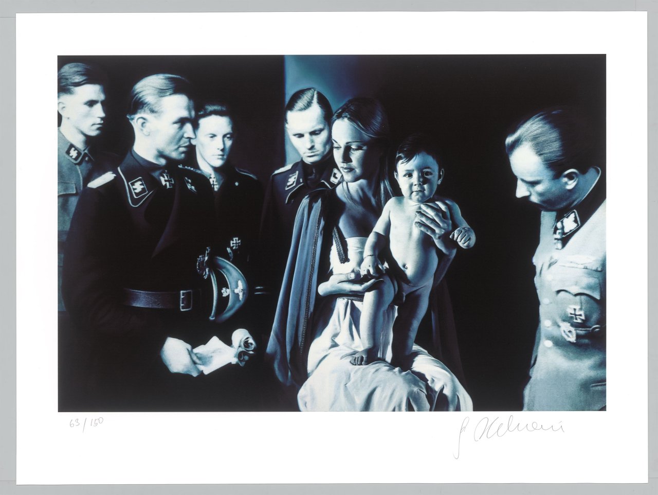 This picture shows the following artwork: Gottfried Helnwein. ”Epiphany I (Adoration of the Magi)”. Circa 2005.