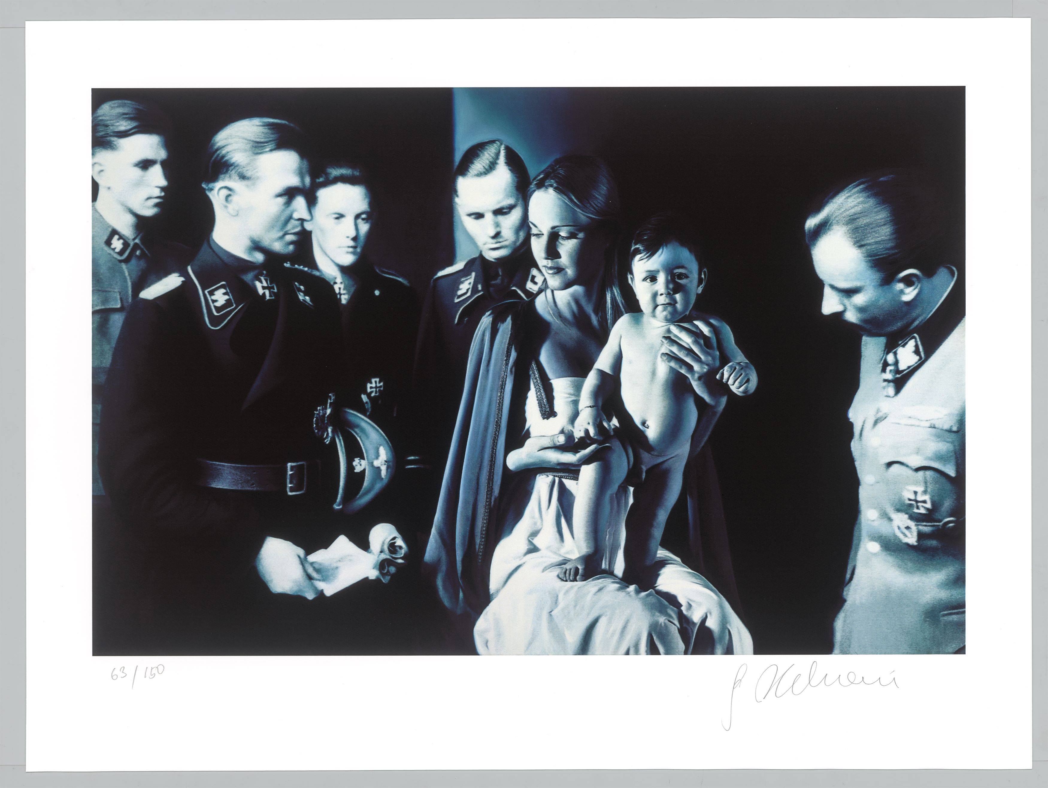This picture shows the following artwork: Gottfried Helnwein. ”Epiphany I (Adoration of the Magi)”. Circa 2005.