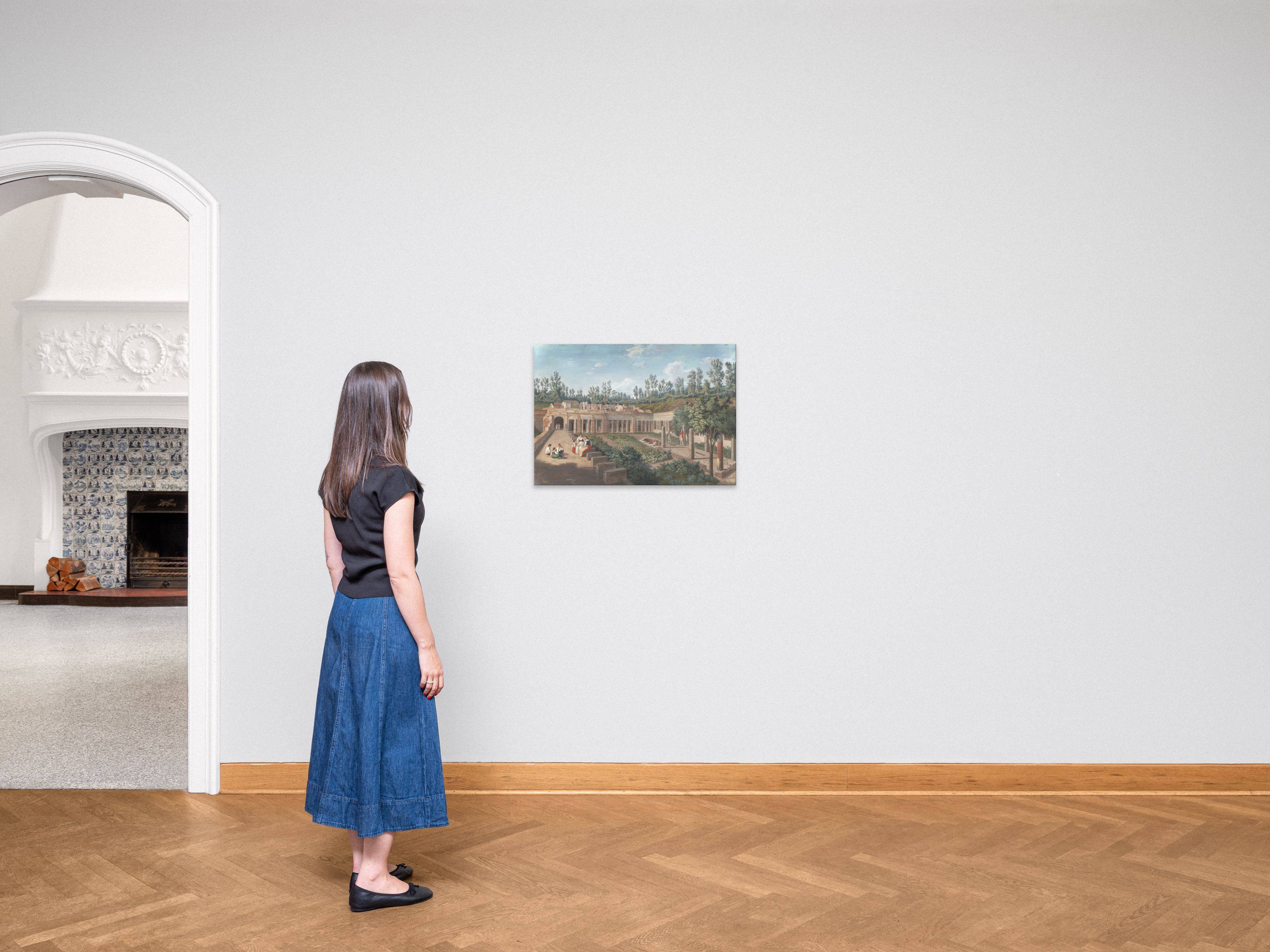 Auf diesem Bild ist das folgende Kunstwerk zu sehen: Jakob Philipp Hackert. „Die Villa des Diomedes in Pompeji“. 1793.