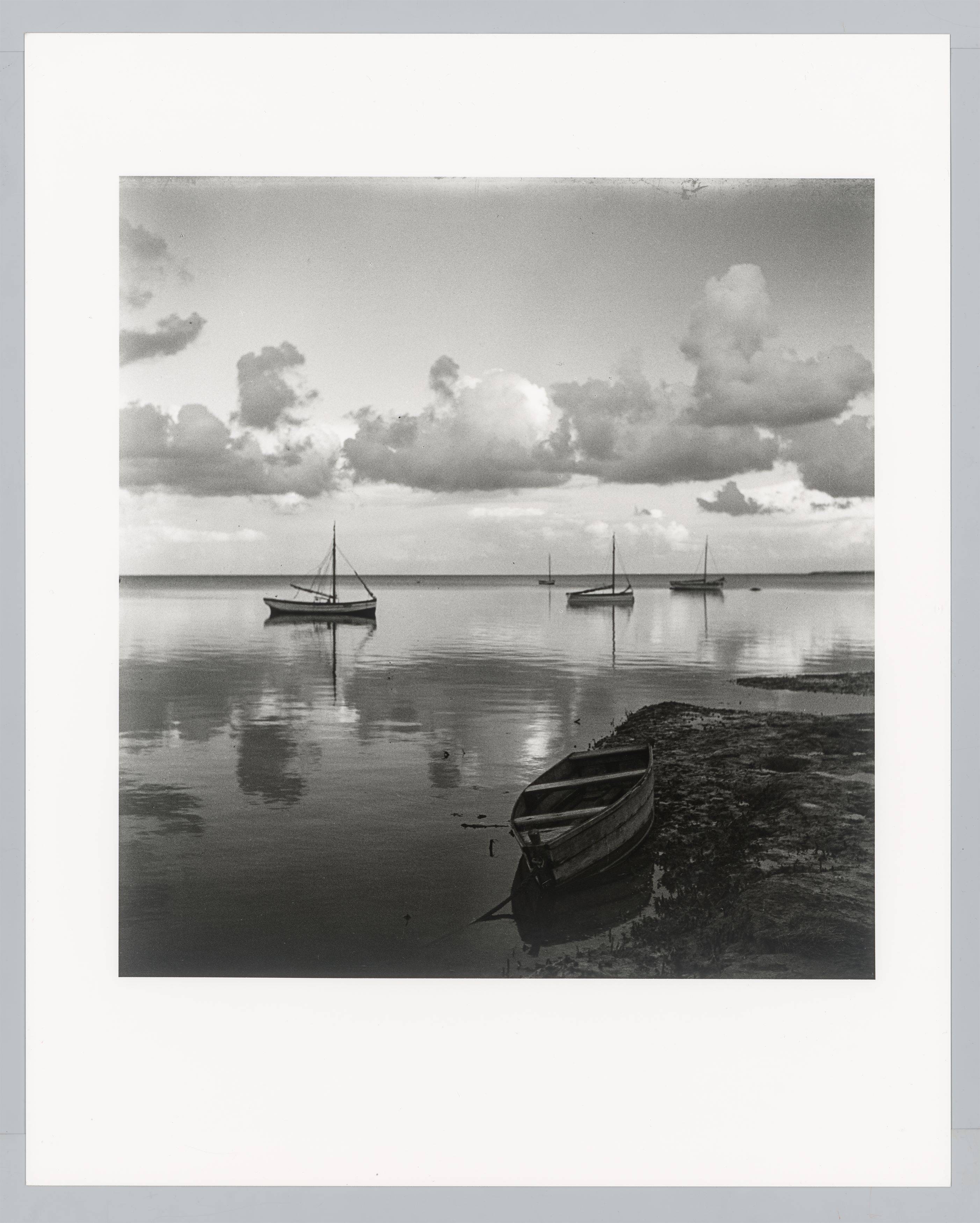 This picture shows the following artwork: Bleicke Bleicken. Abend am Haff I, Keitum (An evening by the Lagoon). 1931/35.
