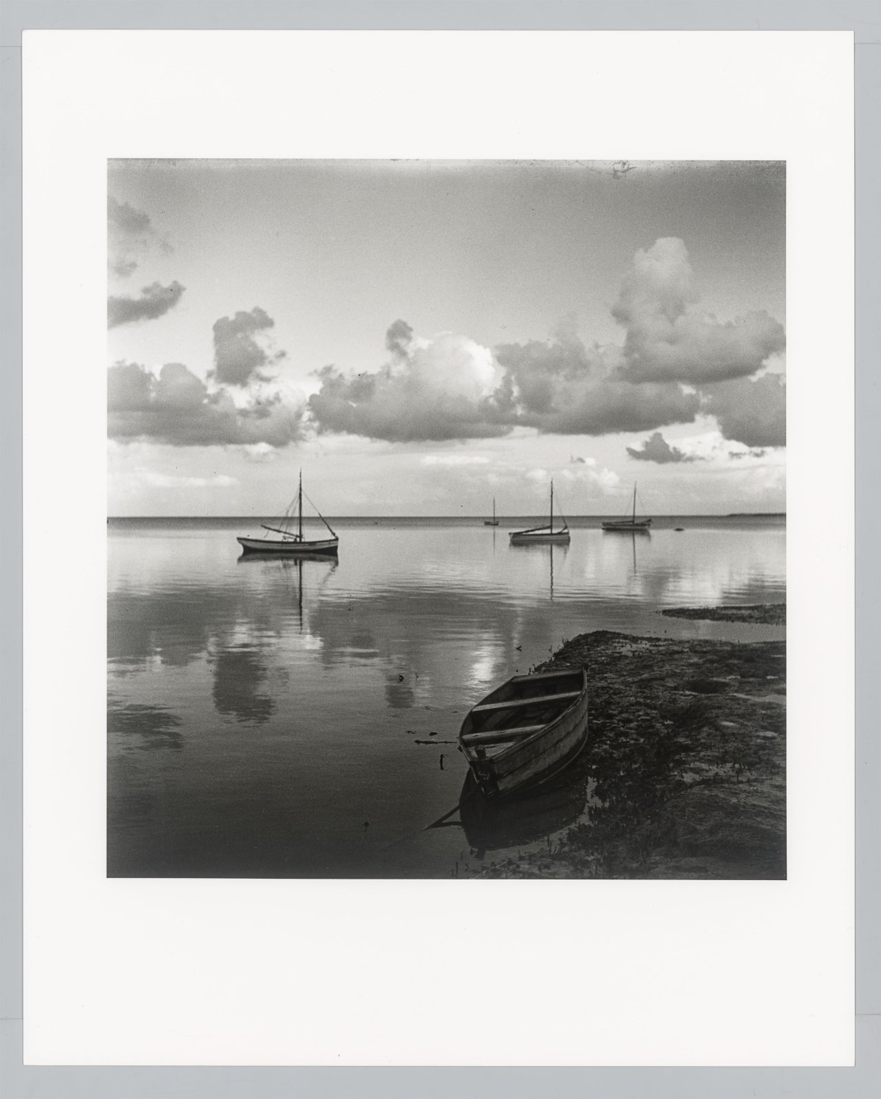 This picture shows the following artwork: Bleicke Bleicken. Abend am Haff I, Keitum (An evening by the Lagoon). 1931/35.
