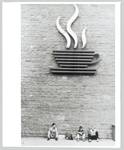 This picture shows the following artwork: Harald Hauswald. ”Am Wasserturm” / Bahnhof Lichtenberg. 1982 and 1980.