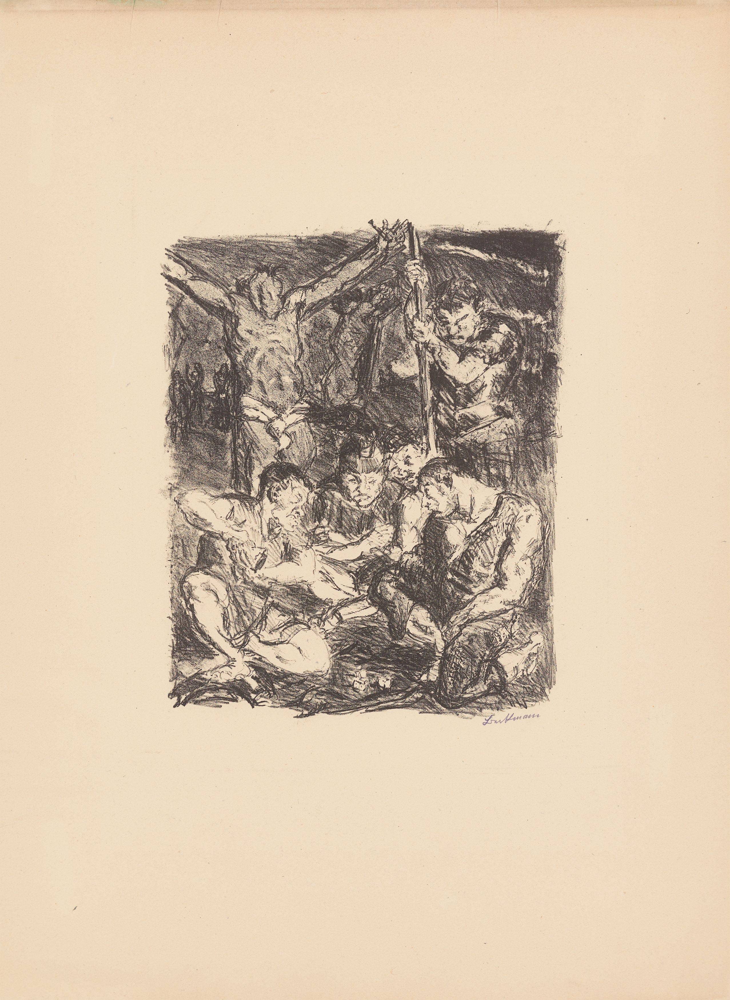 Auf diesem Bild ist das folgende Kunstwerk zu sehen: Max Beckmann. „Sechs Lithographien zum Neuen Testament“. 1911/17.
