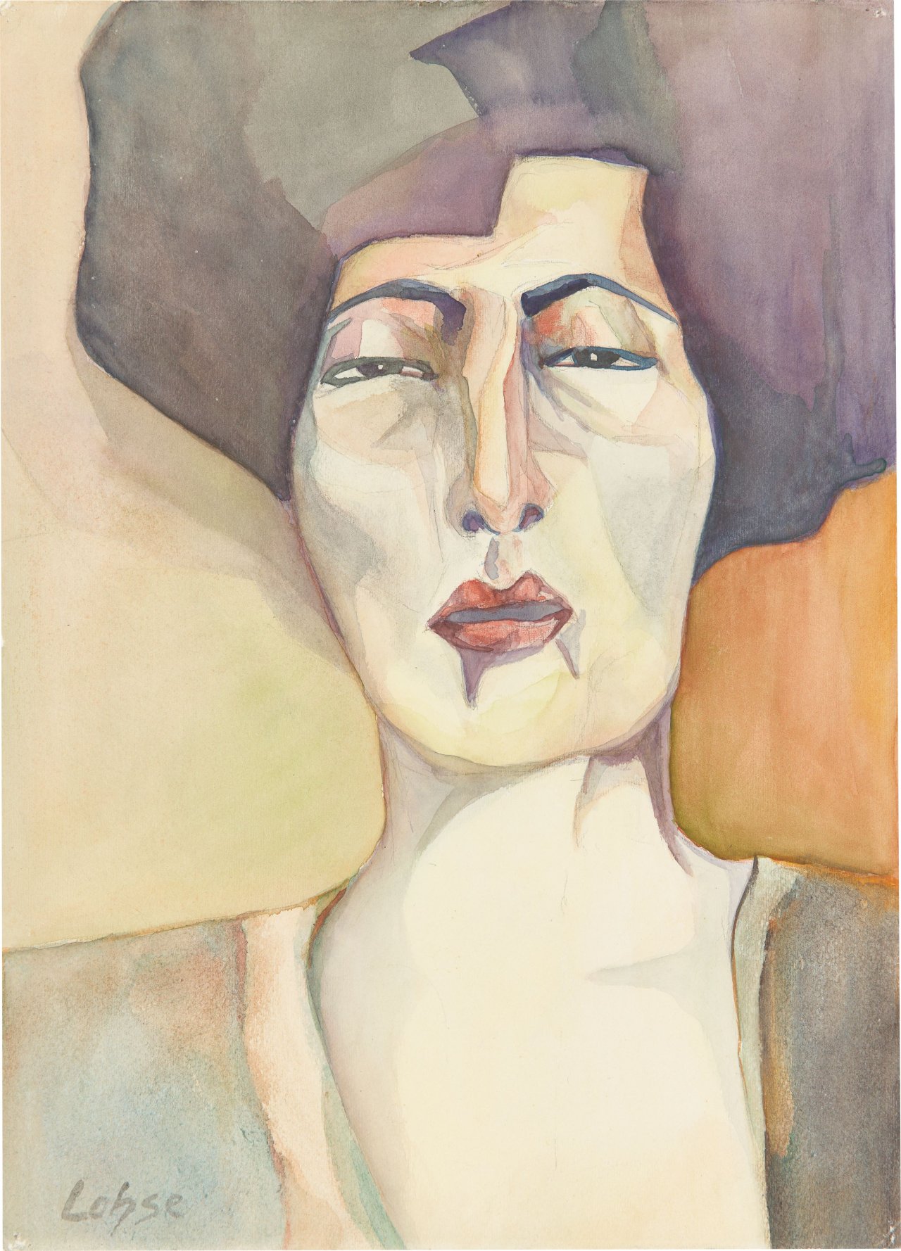 This picture shows the following artwork: Carl Lohse. Portrait of a woman.