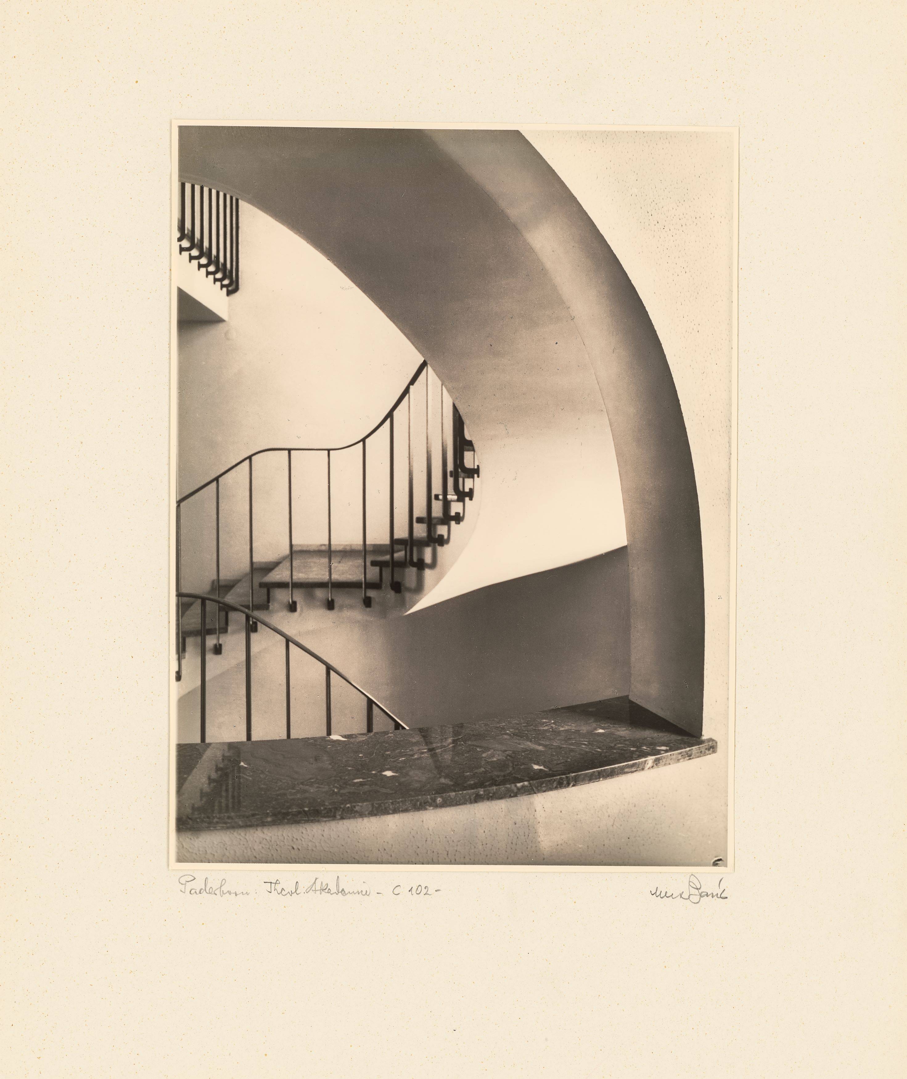 This picture shows the following artwork: Max Baur. Collection: Stairwells. 1950s.