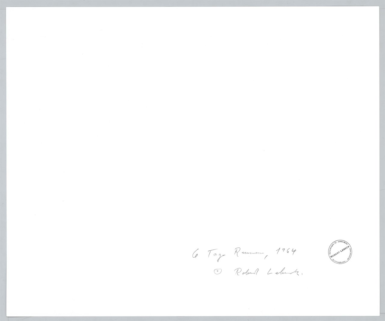 This picture shows the following artwork: Robert Lebeck. ”6 Tage Rennen”. 1964.