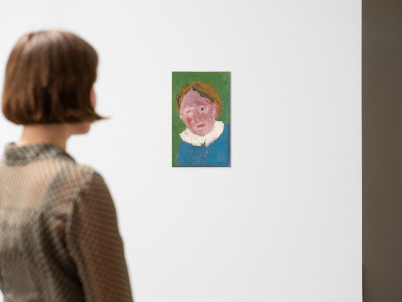 Auf diesem Bild ist das folgende Kunstwerk zu sehen: Emil Nolde. „Kleines blondes Mädchen“. 1918.