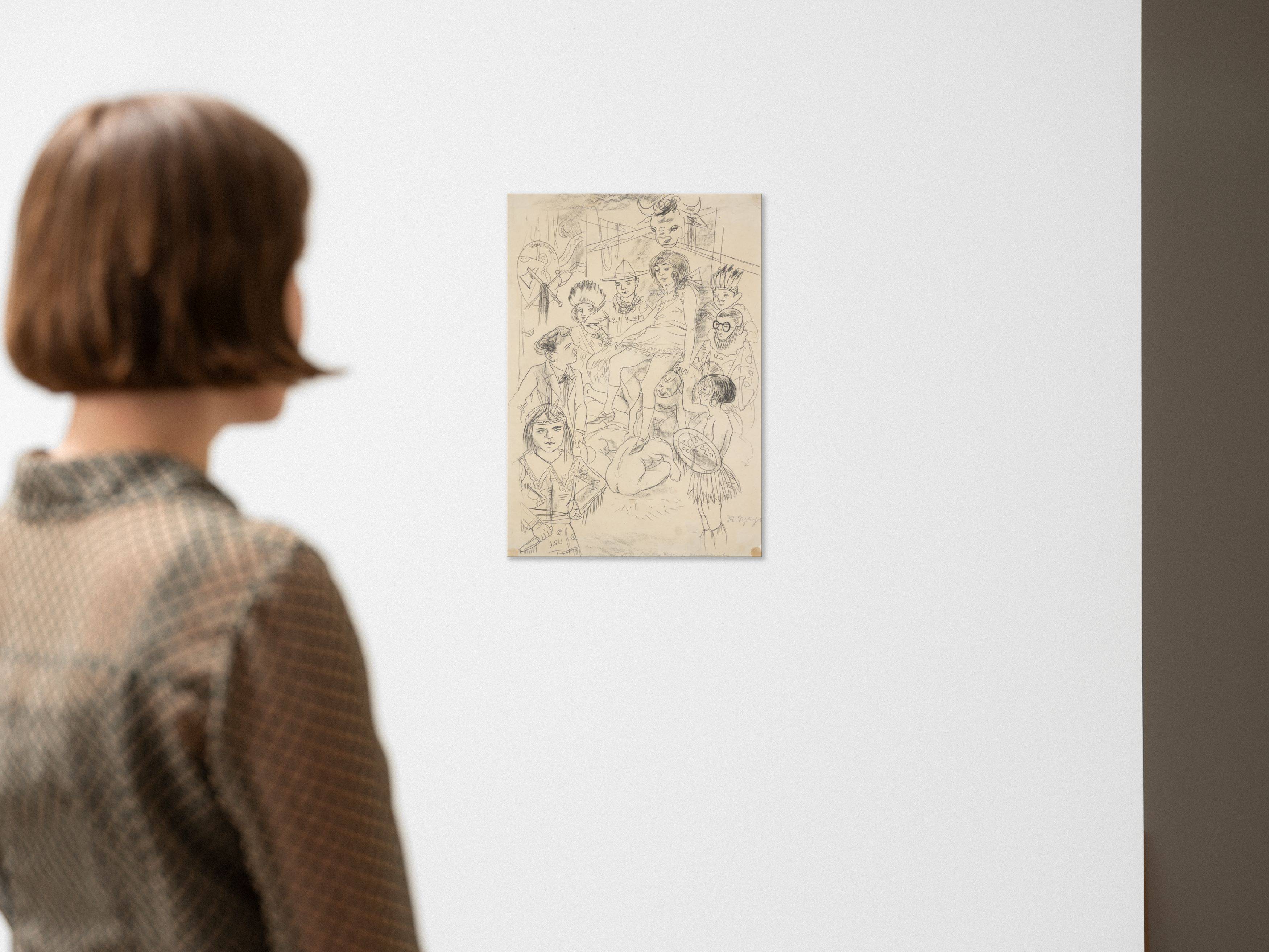 This picture shows the following artwork: Rudolf Schlichter. Wa-ta-wah. (Zu Walter Mehring. In Menschenhaut). Circa 1923/24.