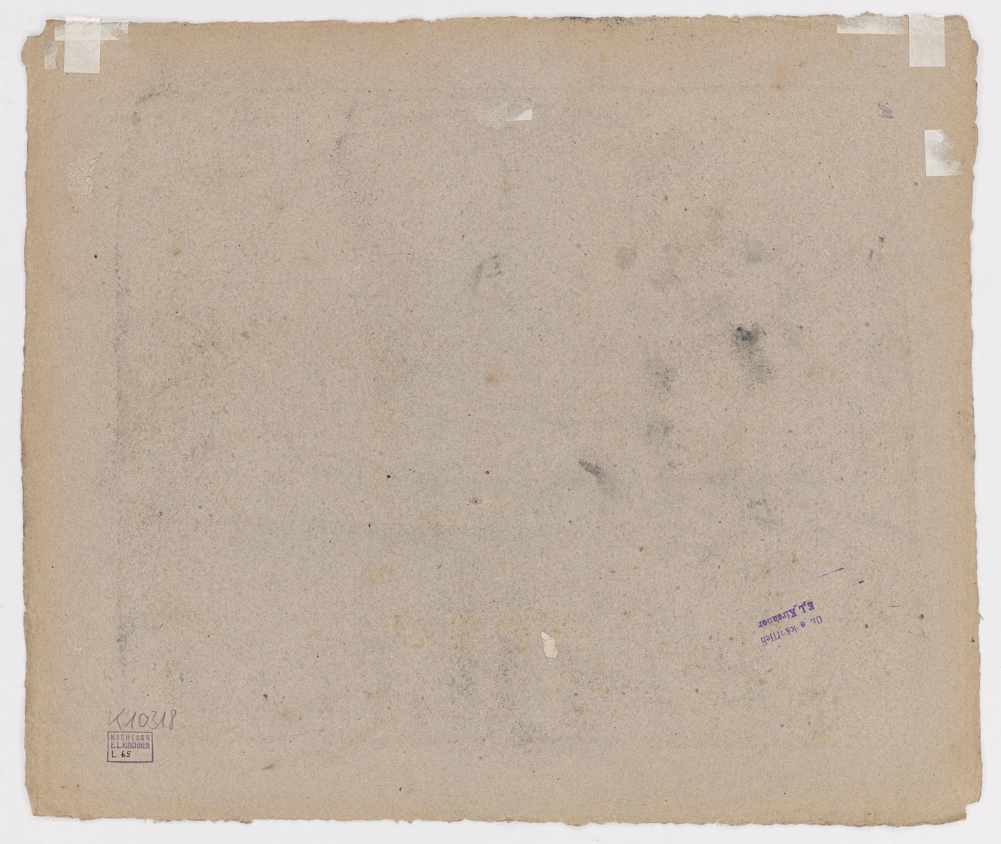 Auf diesem Bild ist das folgende Kunstwerk zu sehen: Ernst Ludwig Kirchner. „Selbstportrait in Kammer“. 1907.