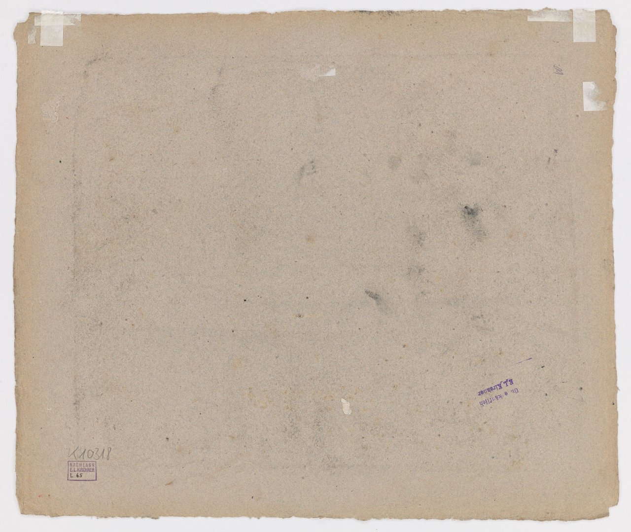 Auf diesem Bild ist das folgende Kunstwerk zu sehen: Ernst Ludwig Kirchner. „Selbstportrait in Kammer“. 1907.