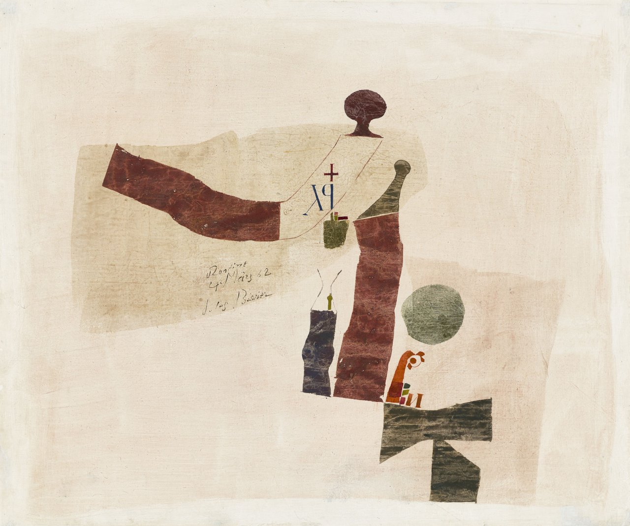 This picture shows the following artwork: Julius Bissier. ”Rondine 4 März 62”. 1962.