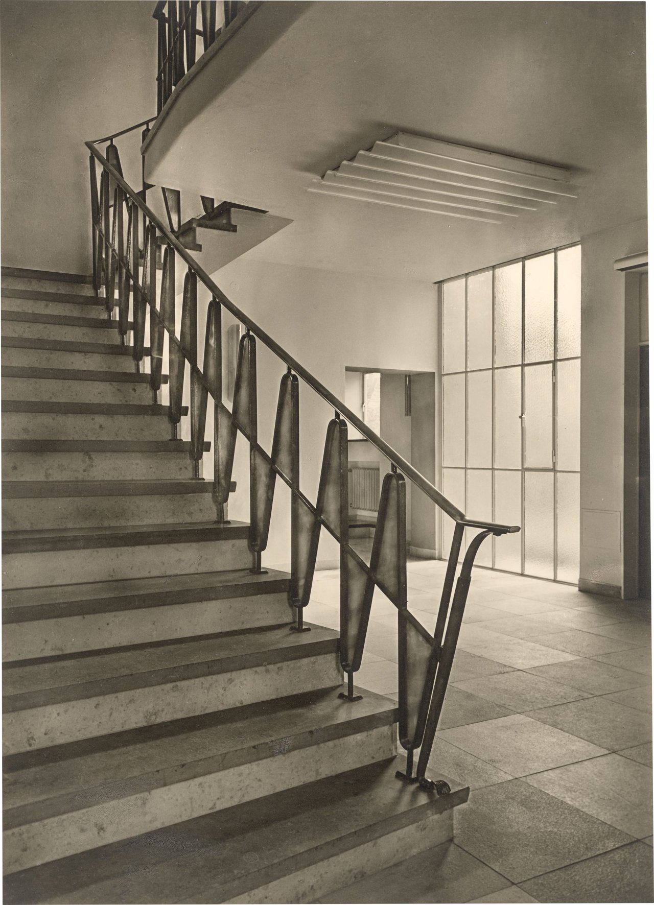 This picture shows the following artwork: Max Baur. Collection: Stairwells. 1950s.