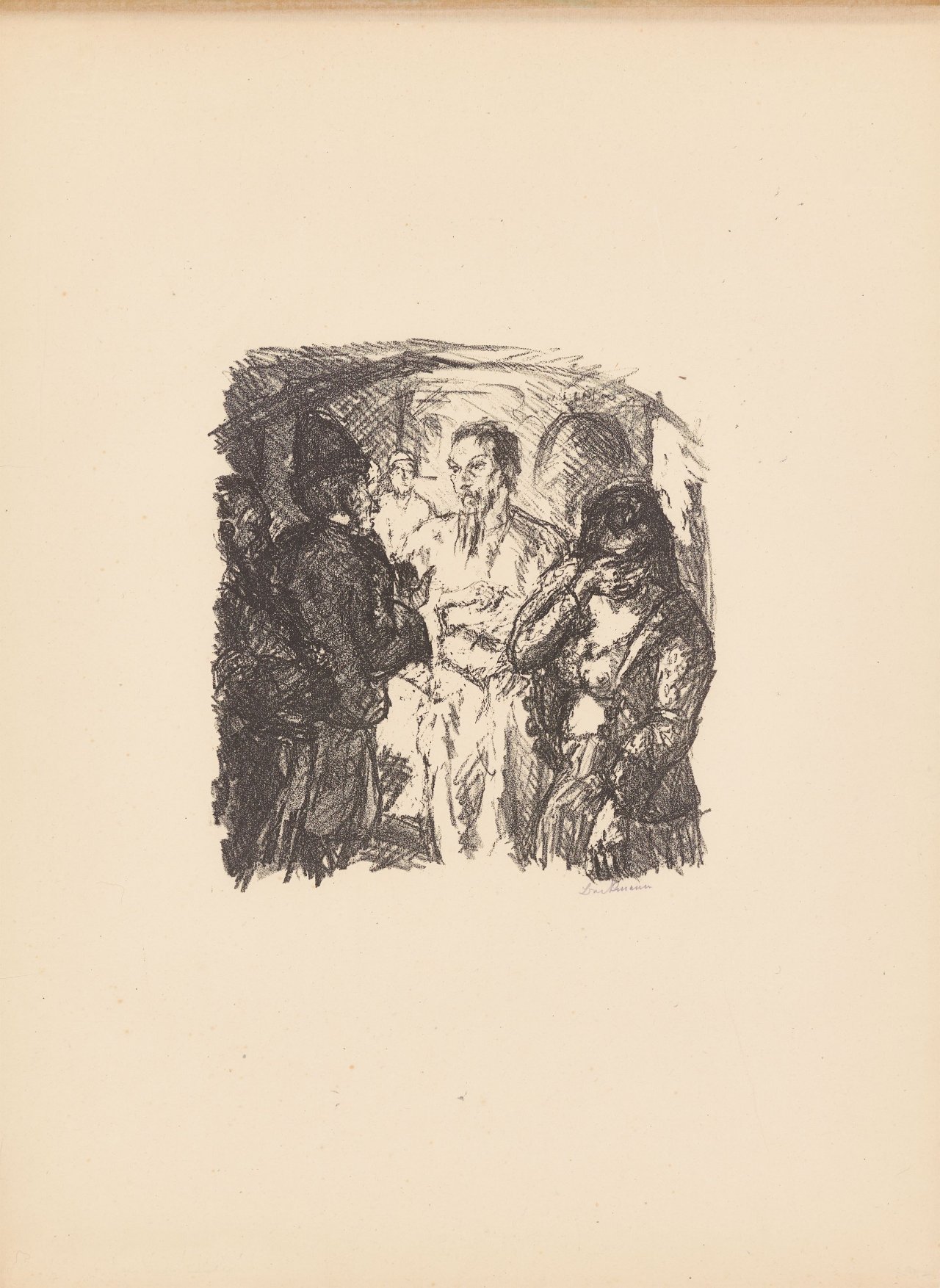 Auf diesem Bild ist das folgende Kunstwerk zu sehen: Max Beckmann. „Sechs Lithographien zum Neuen Testament“. 1911/17.