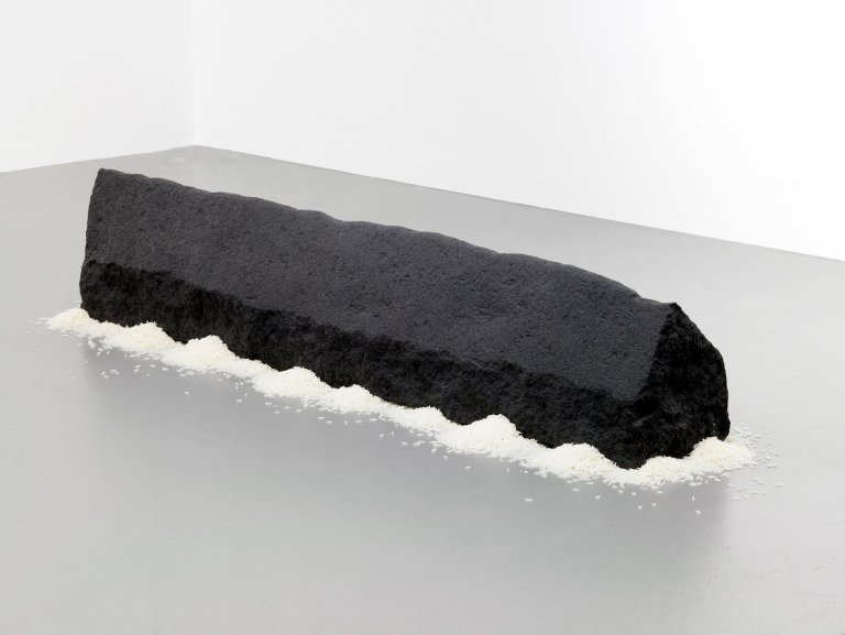 Auf diesem Bild ist das folgende Kunstwerk zu sehen: Wolfgang Laib. Reishaus. 2007.