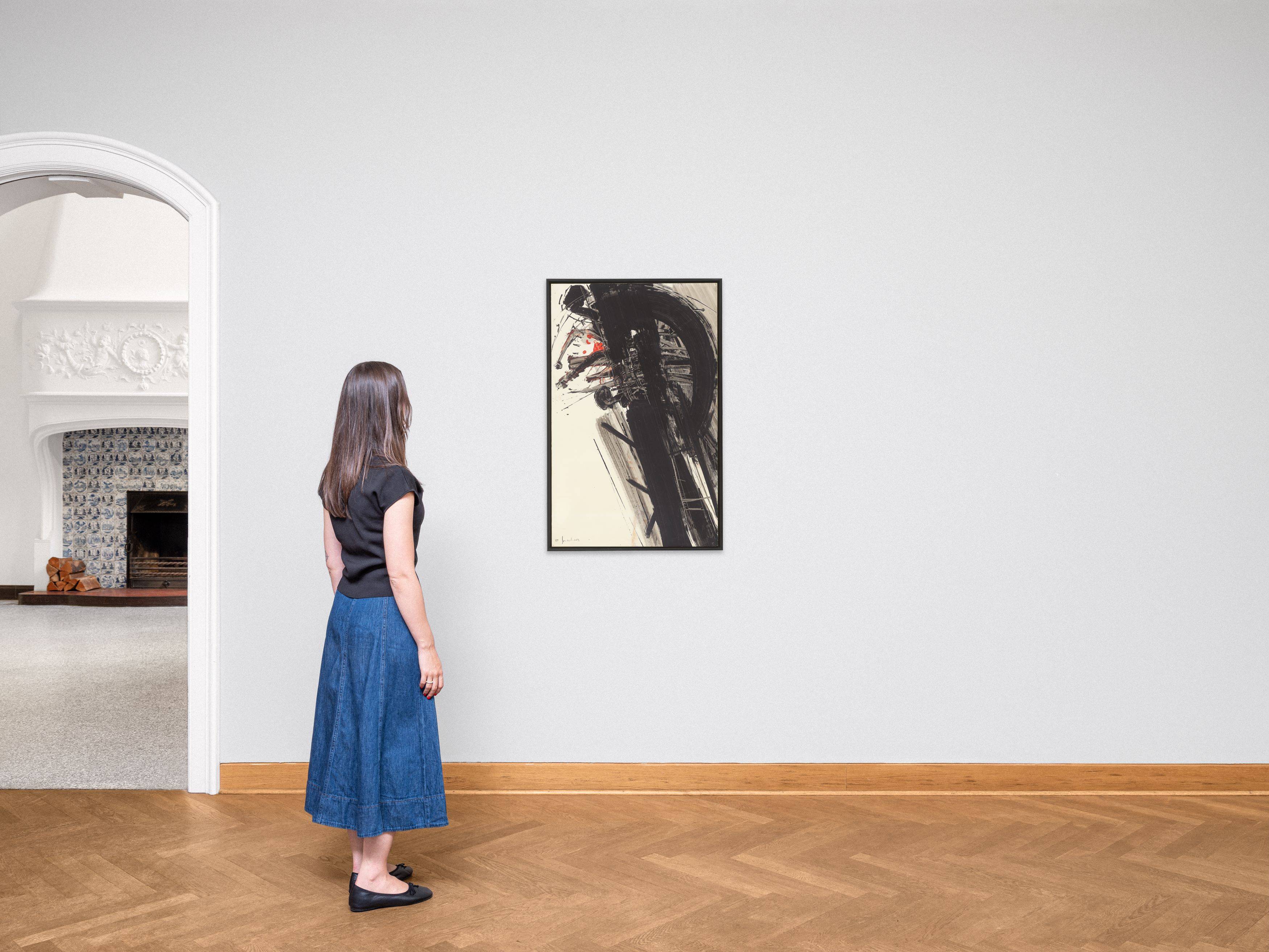 This picture shows the following artwork: K.R.H. Sonderborg. Untitled. 1958.