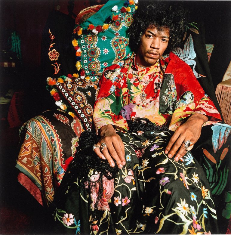This picture shows the following artwork: Terence Donovan. Jimi Hendrix, 43 Upper Berkeley Street, London, 25 August. 1967.