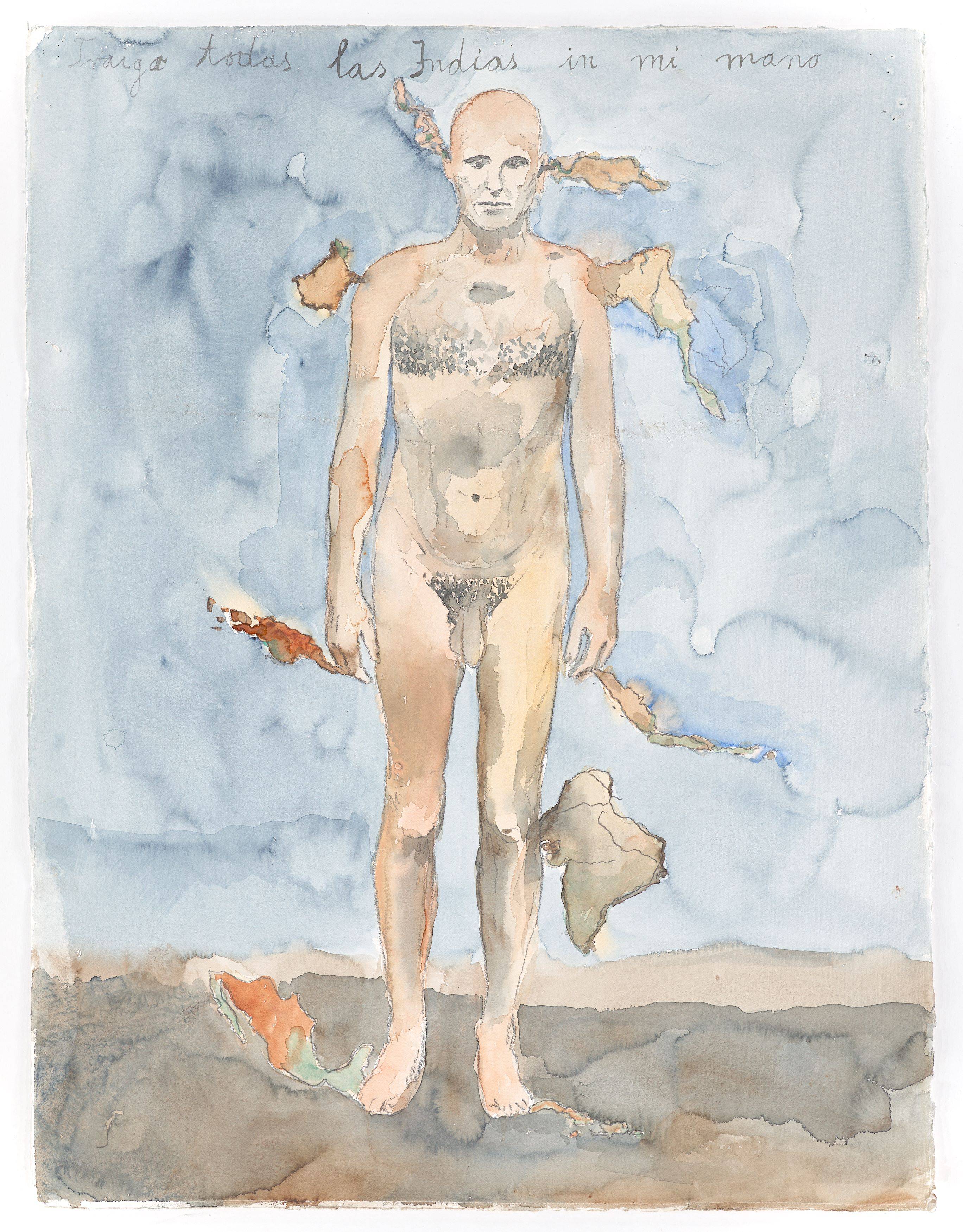 This picture shows the following artwork: Anselm Kiefer. ”Traigo todas Ias Indias en mi mano”. 1995.