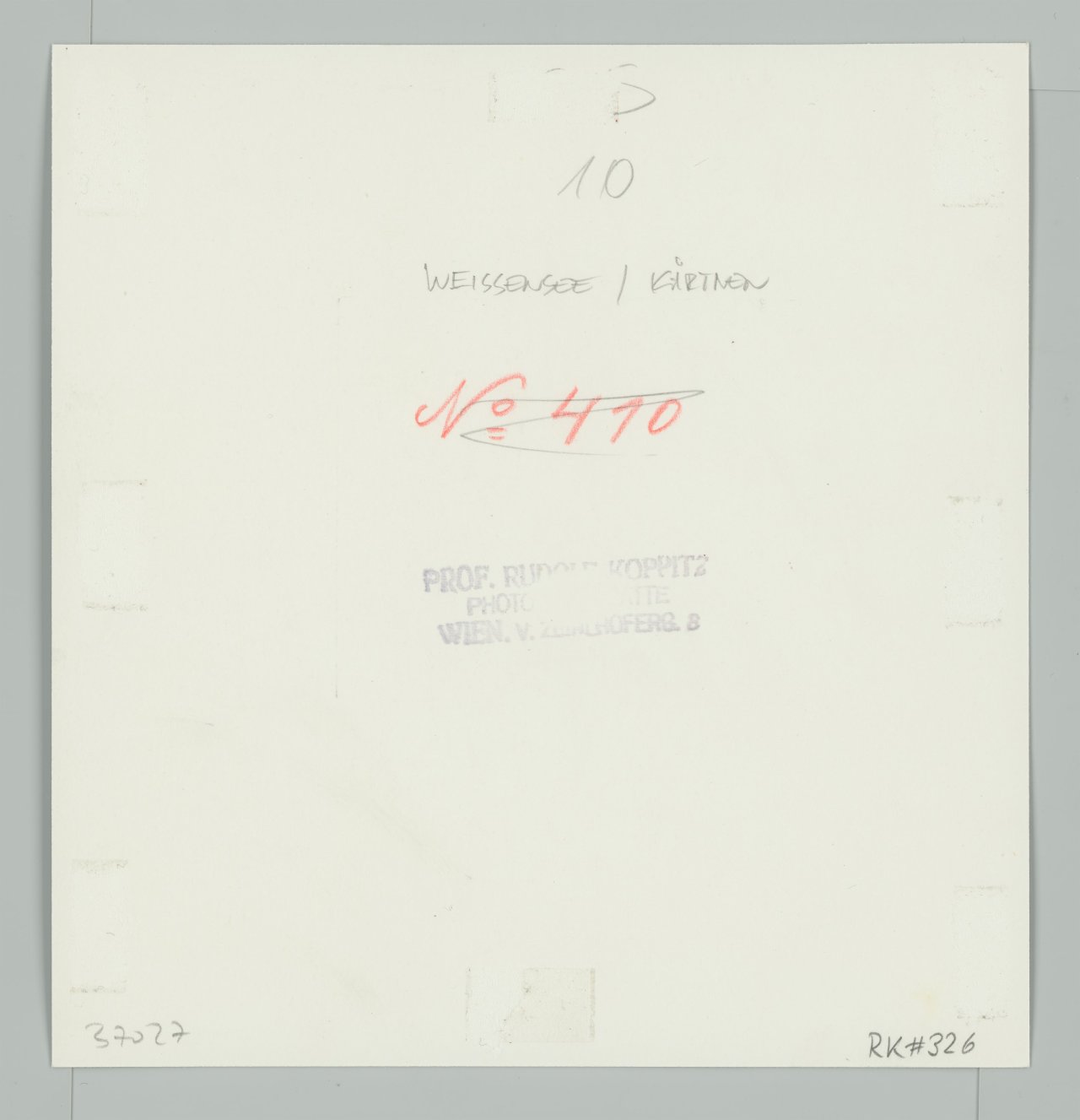 This picture shows the following artwork: Rudolf Koppitz. Weissensee, Kärnten. 1930.