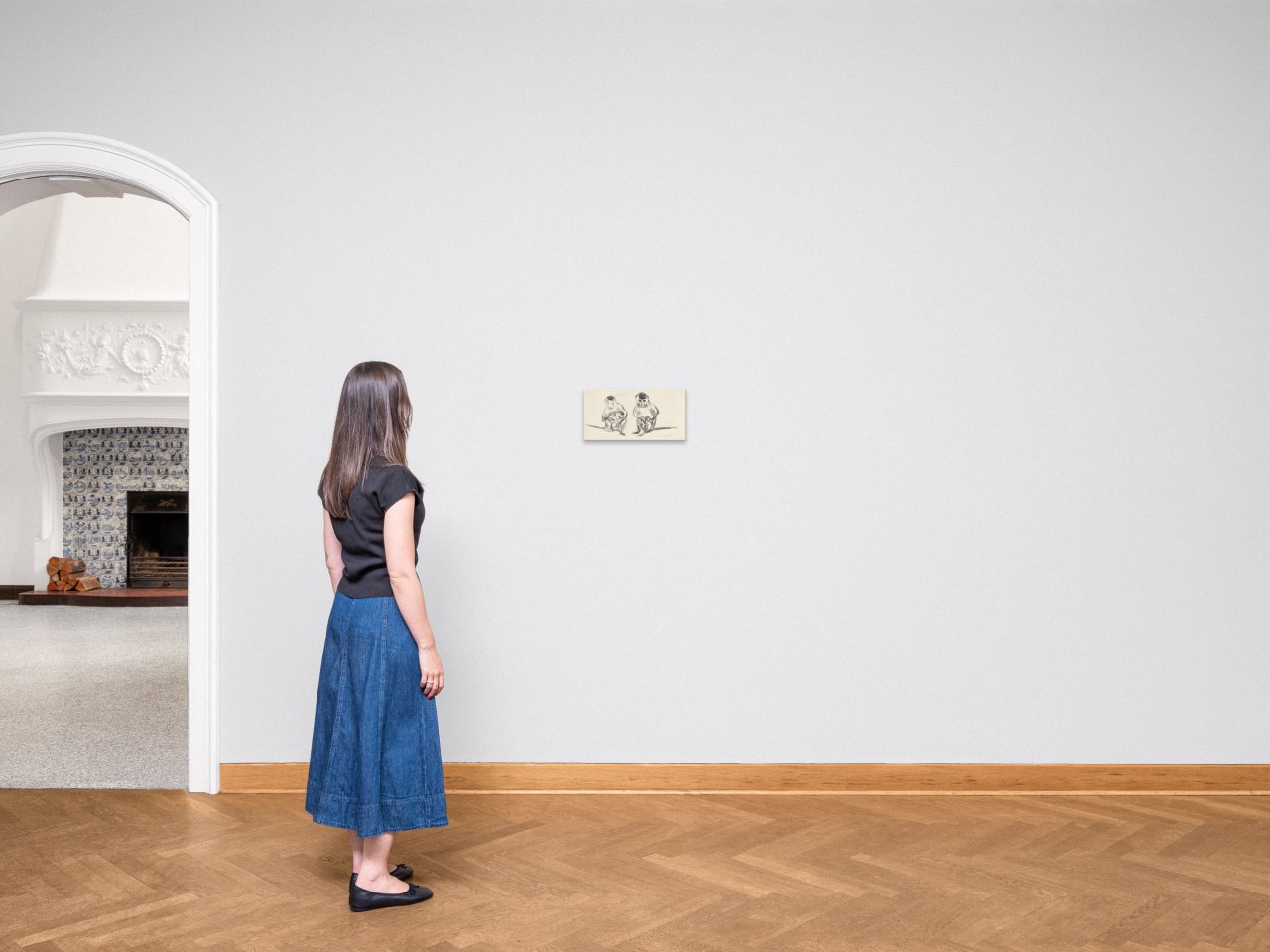 Auf diesem Bild ist das folgende Kunstwerk zu sehen: Edvard Munch. „Affenfamilie“. 1908-09.